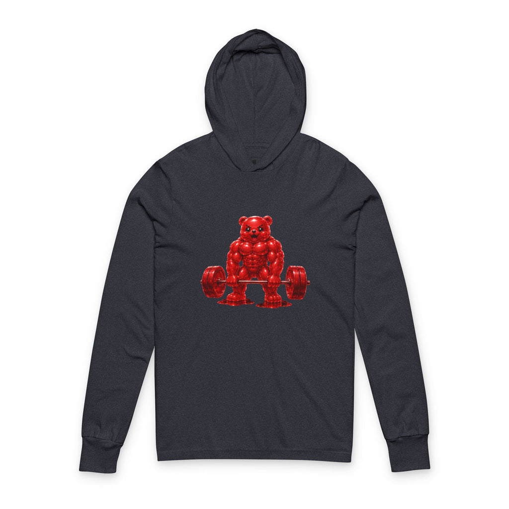 Weightlifting, Crimson Oozy Buff Bear Gummy Gym Special Addition- Adult Graphic Sweatshirt