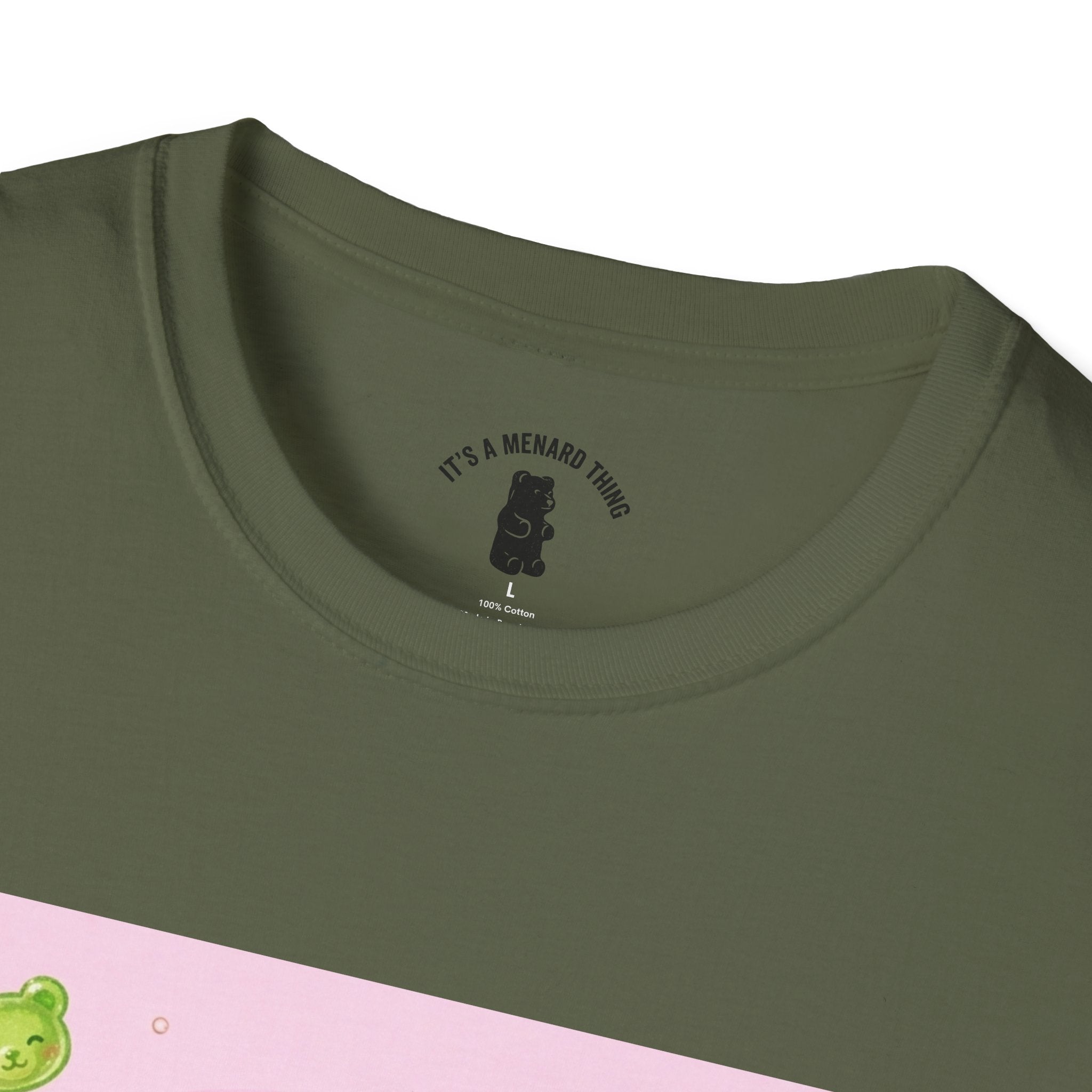 Lime Green Smooth Margaritta Boozy Gooey Gummy Bear- Kawaii Graphic T-Shirt