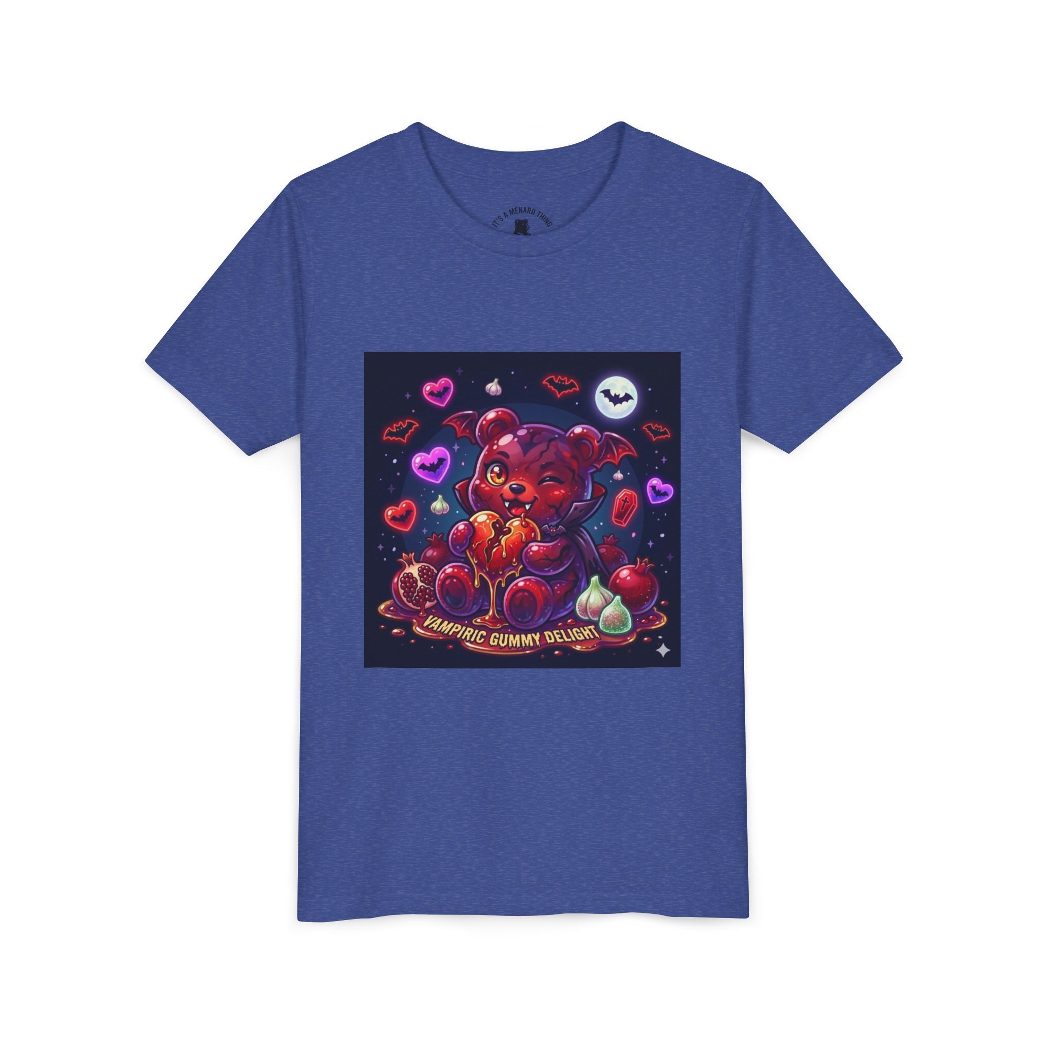 Halloween Vampire Gooey Gummy Bear - Cute Goth Heart Graphic Shirt