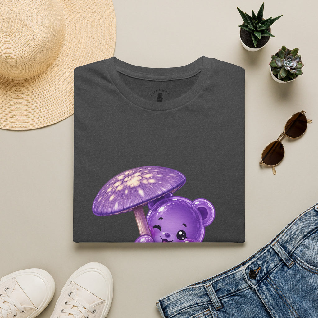 Purple Cortinarius Violaceus Mushroom Oozy Bear Special- Graphic Shirt