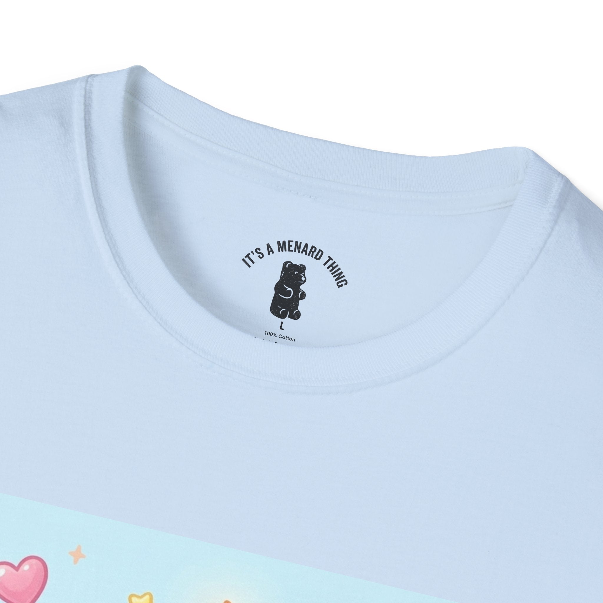 Birthday Cake and Party Gooey Gummy Bear— Kawaii Graphic T-Shirt