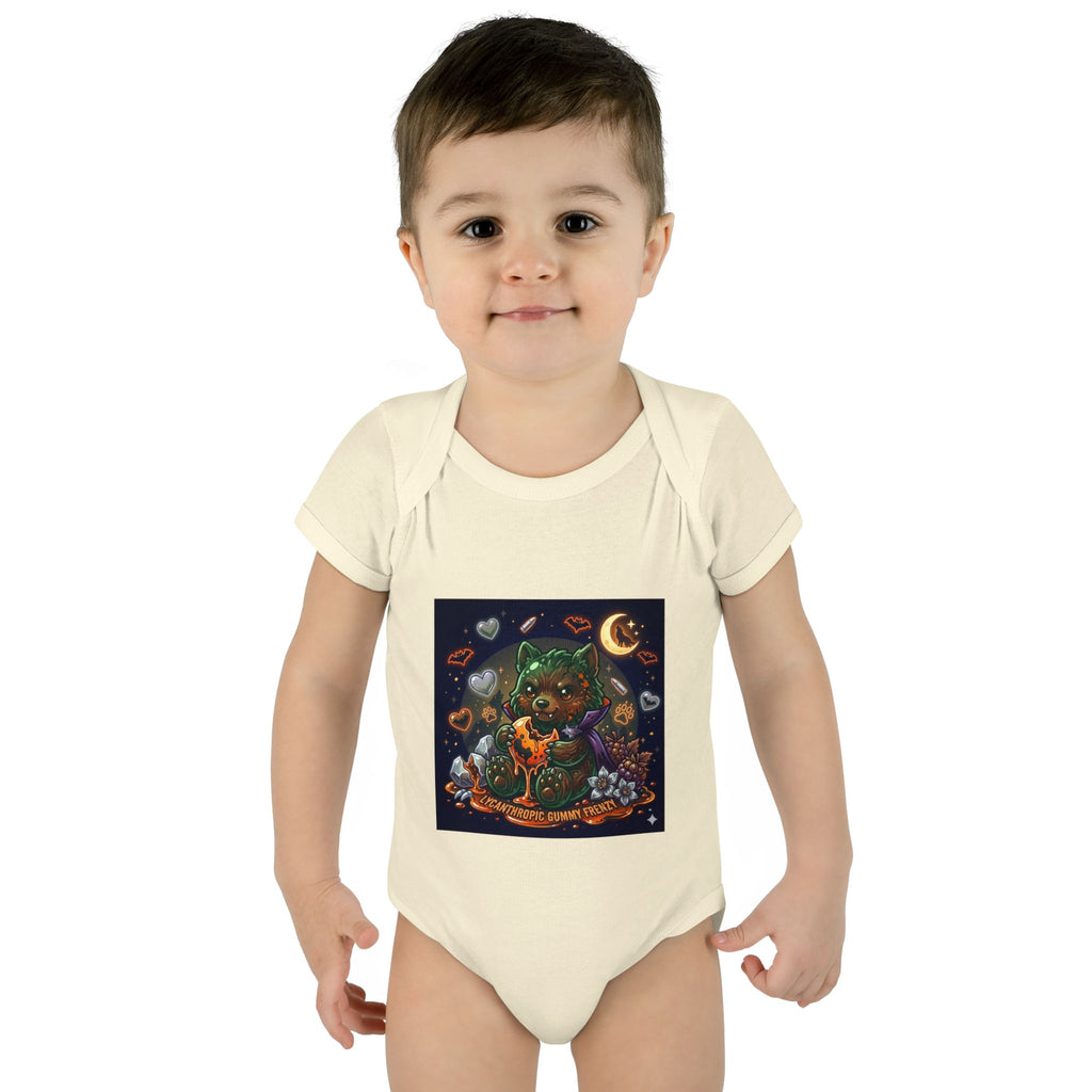 Baby Bodysuit — Cute Halloween Werewolf Gooey Bear