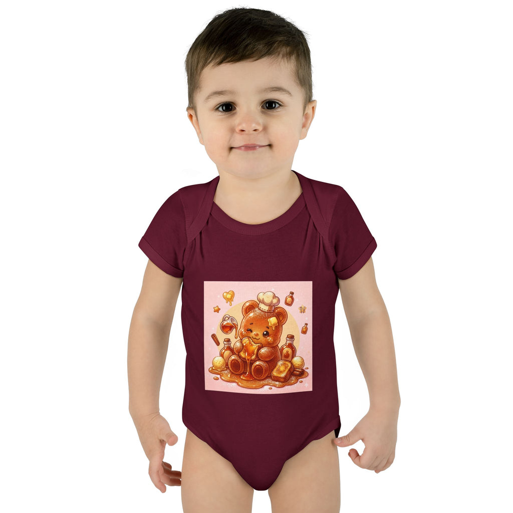 French Toast Gooey with Syrup Gummy Bear & Hearts Design