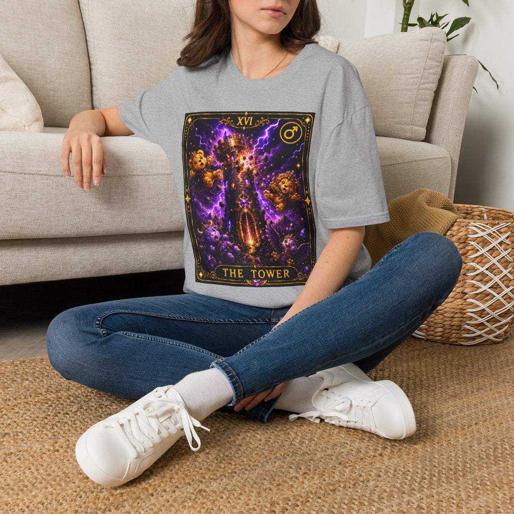 The Tower Tarot Card Oozy Bear Friends Special Addition- Graphic Shirt