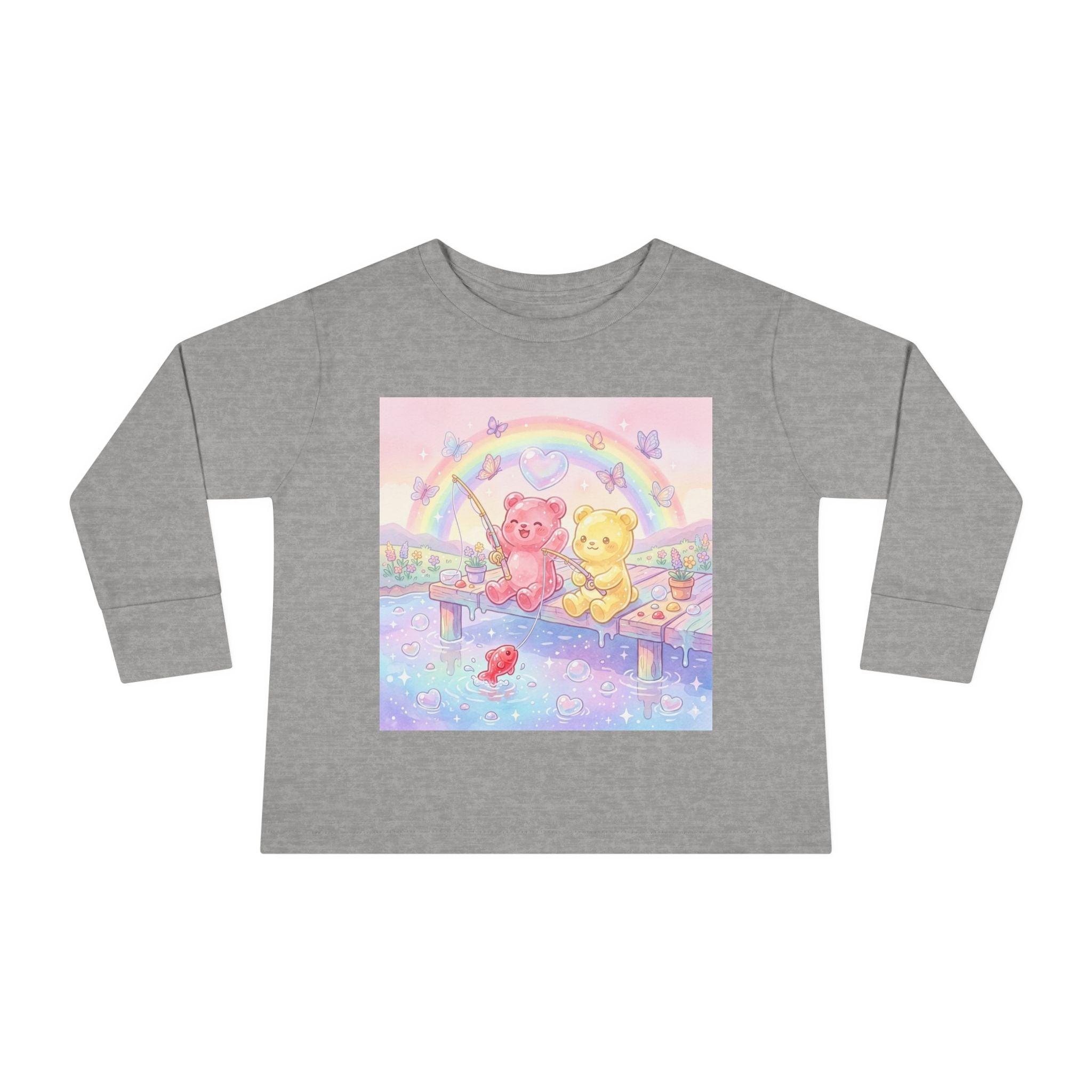 Going Fishing, Oozy Bear Duo Friends- Graphic Long Sleeve Shirt