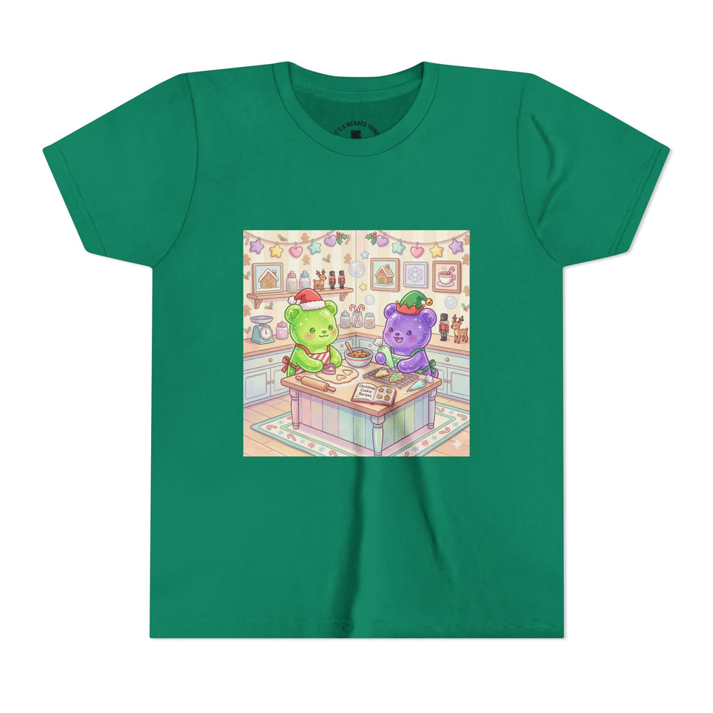 Gooey Gummies making Holiday Cookies T‑Shirt — Cute Pastel Kitchen Baking Design