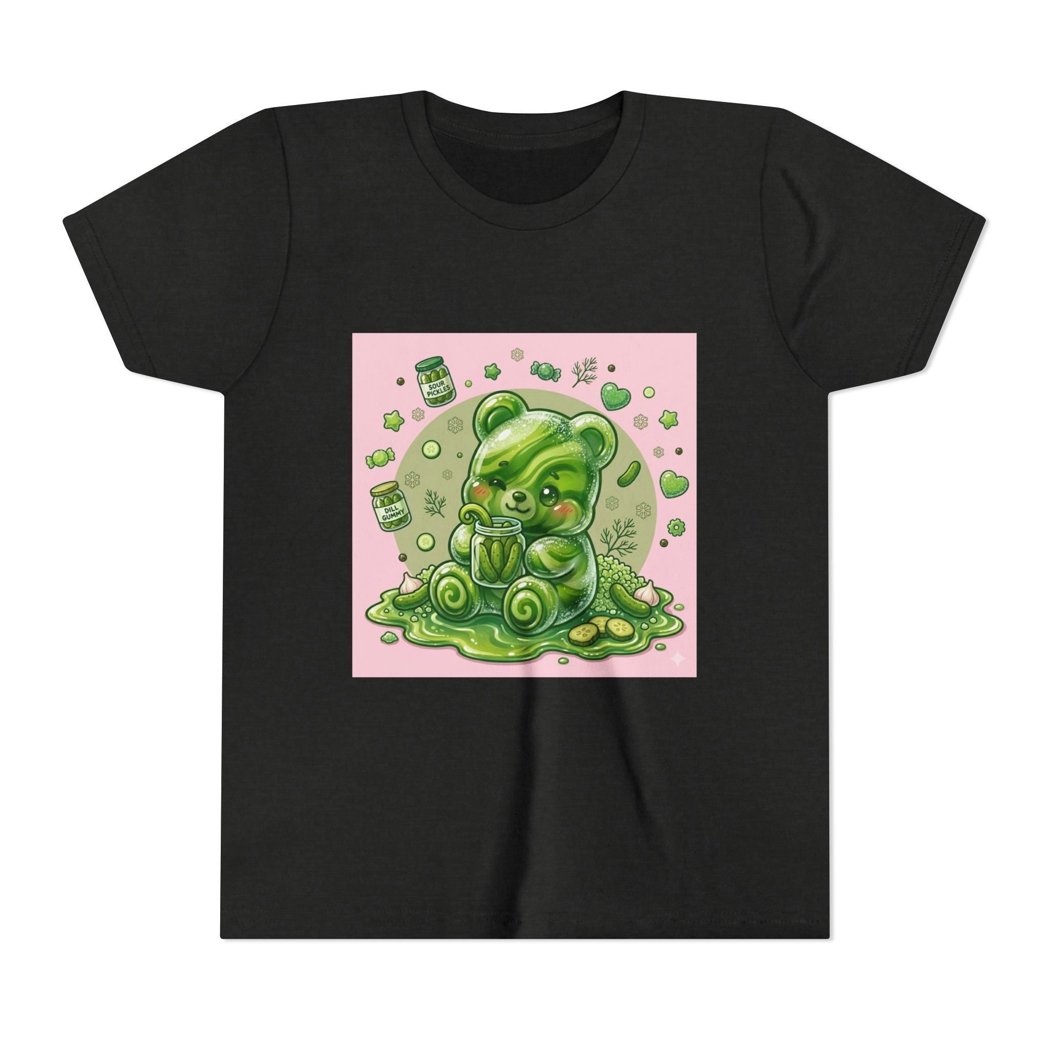 Tart Dilly Green Pickle Gooey Gummy- Graphic Youth T-Shirt