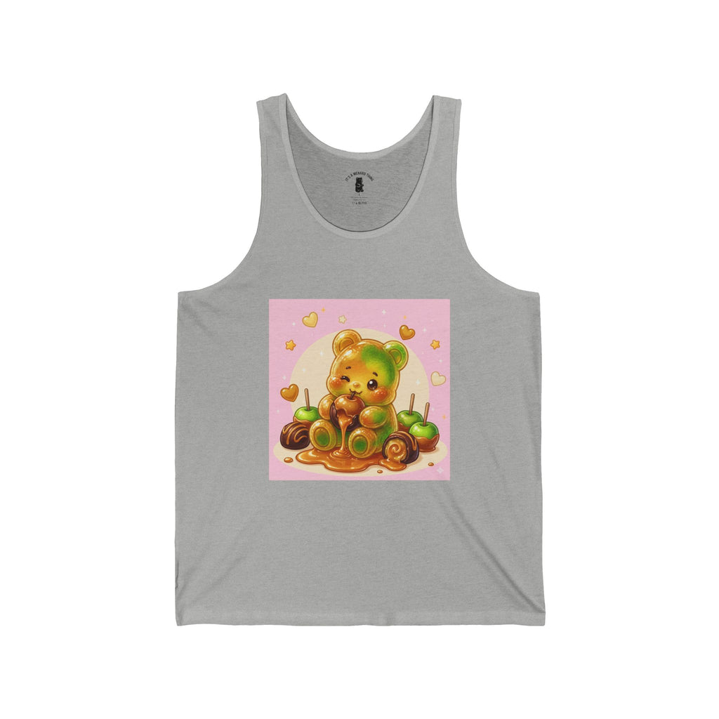 Caramel Apple, Gooey Gummy Bear Friend — Kawaii Graphic Tank top