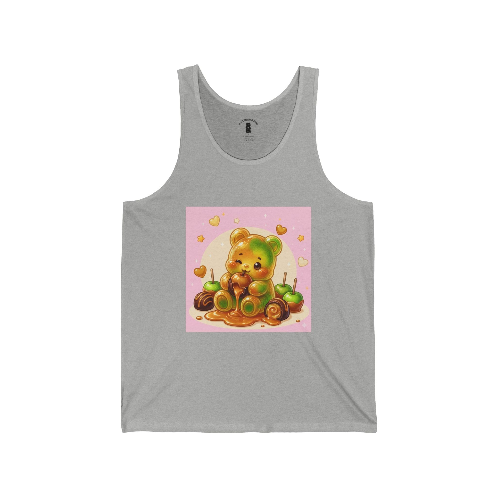 Caramel Apple, Gooey Gummy Bear Friend — Kawaii Graphic Tank top