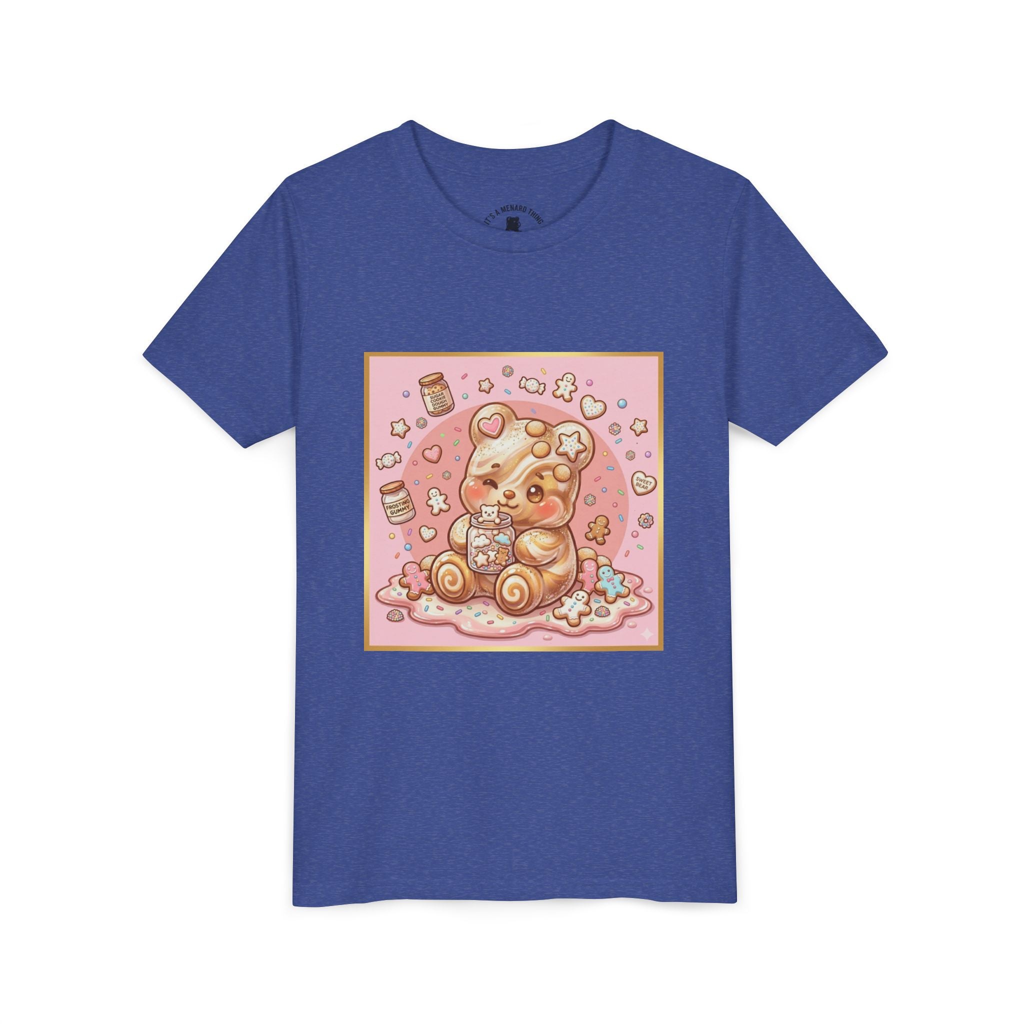 Sugar Frosted Holiday Cookie Gooey Gummy Bear Youth T-Shirt