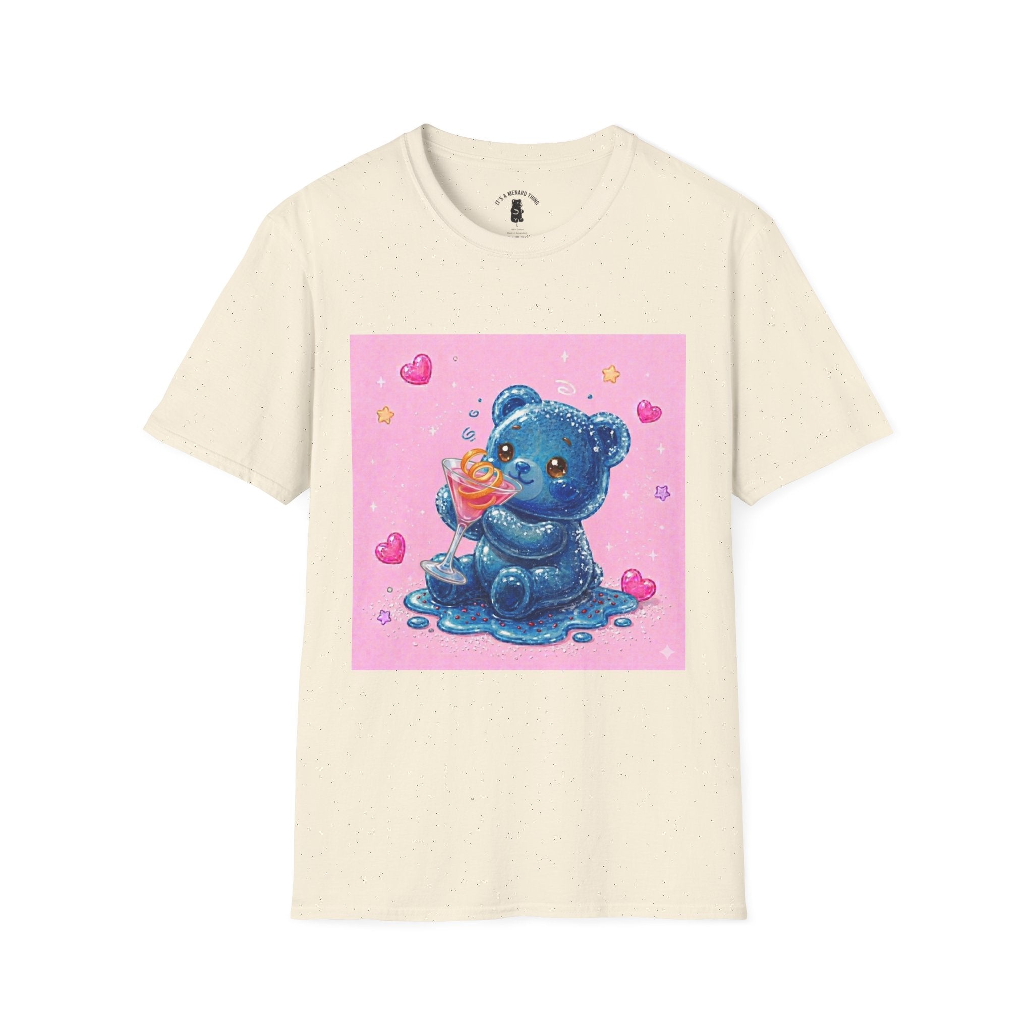 Special Cosmo Delight, Blue Oozy Boozy Gummy Bear Drinking Pal- Graphic Shirt