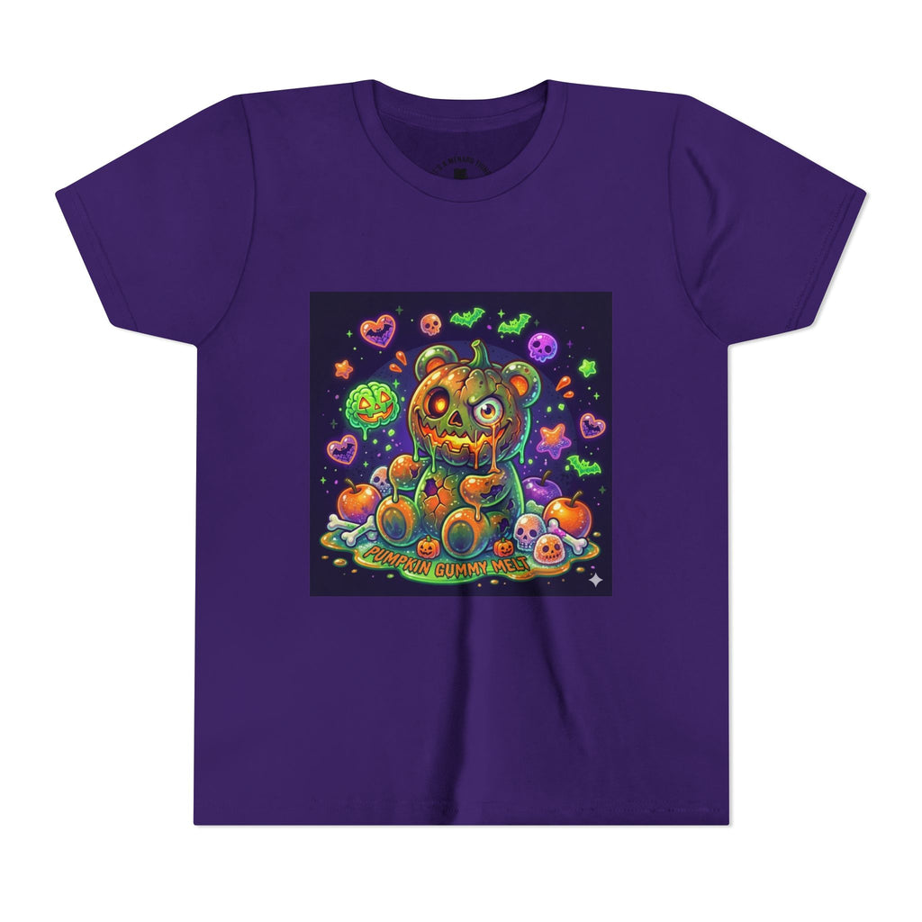 Cute Creepy Pumpkin Head Gooey Gummy Bear Halloween- Graphic Tee