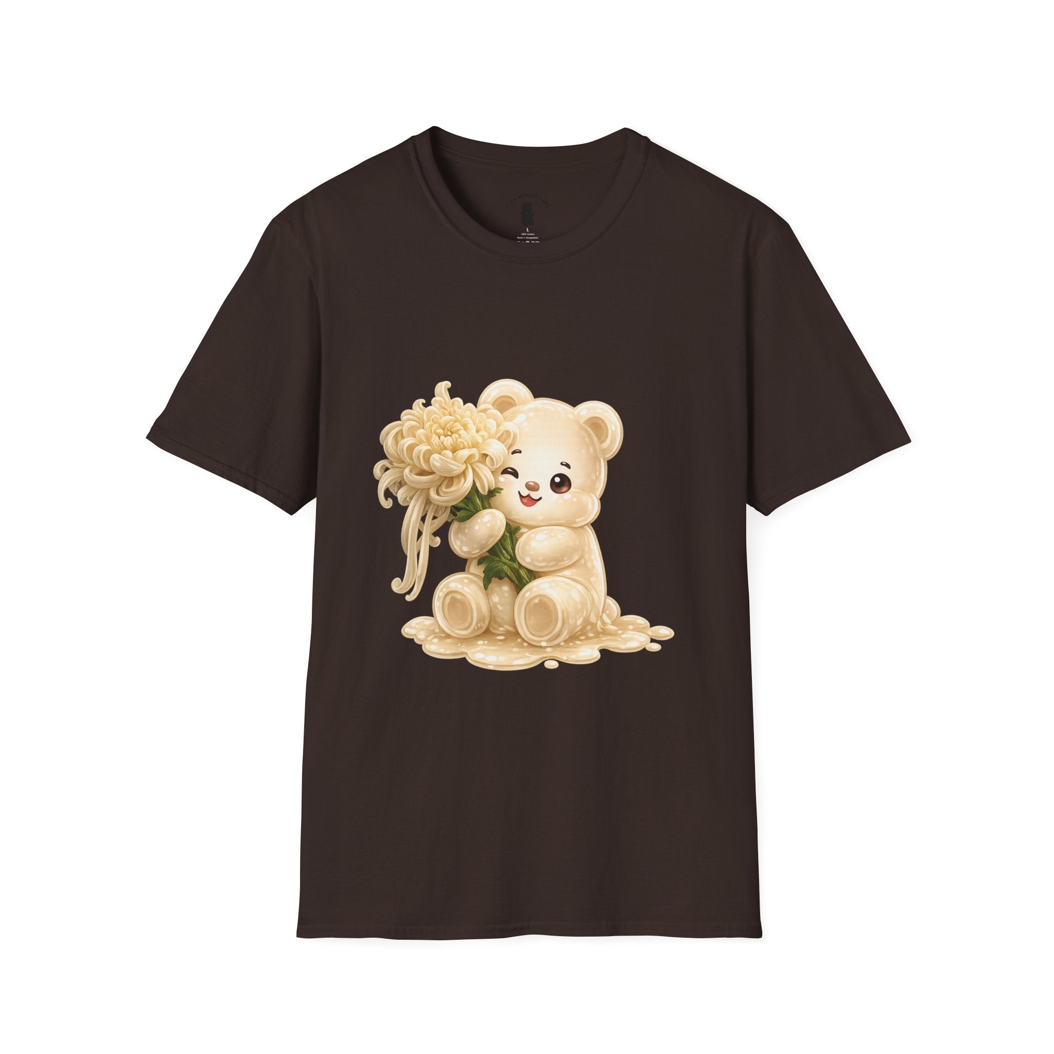 Chrysanthemum Special, Cream Oozy Bear Friend Special Flower Additon- Graphic Shirt