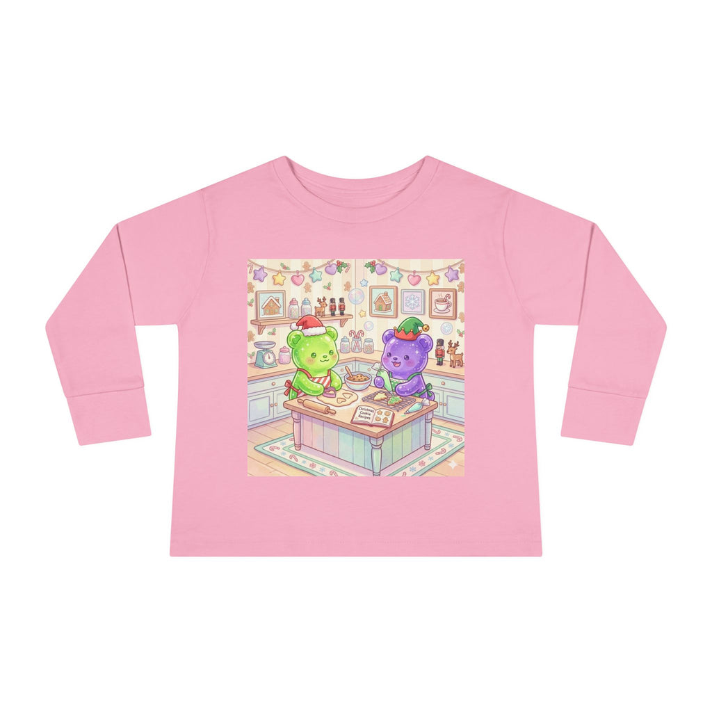 Little Holiday Bakers, Oozy Bear Gummy Friends- Graphic Long Sleeve Shirt