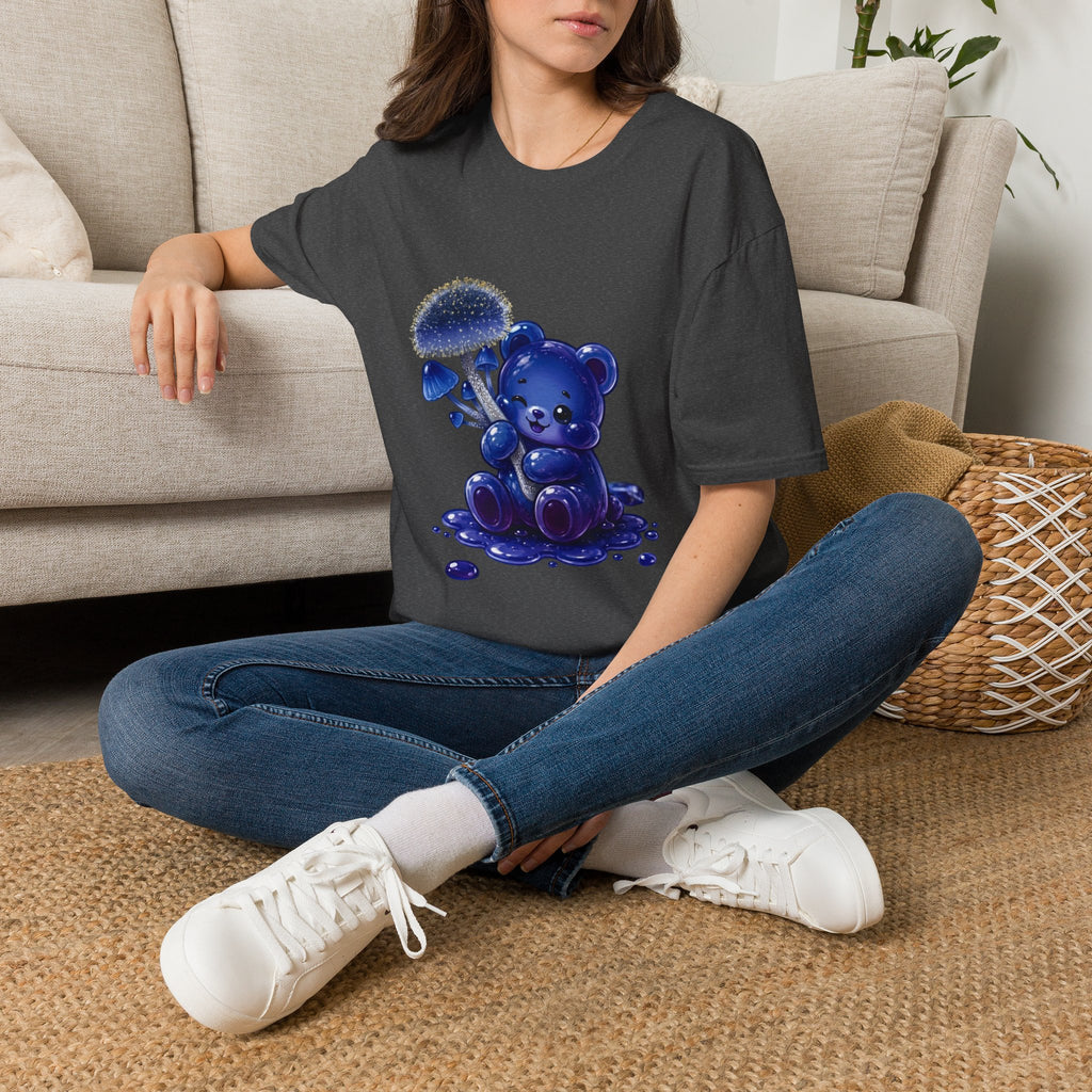 Special Small Blue Mushroom, Oozy Bears Gummy Friend- Graphic Shirt