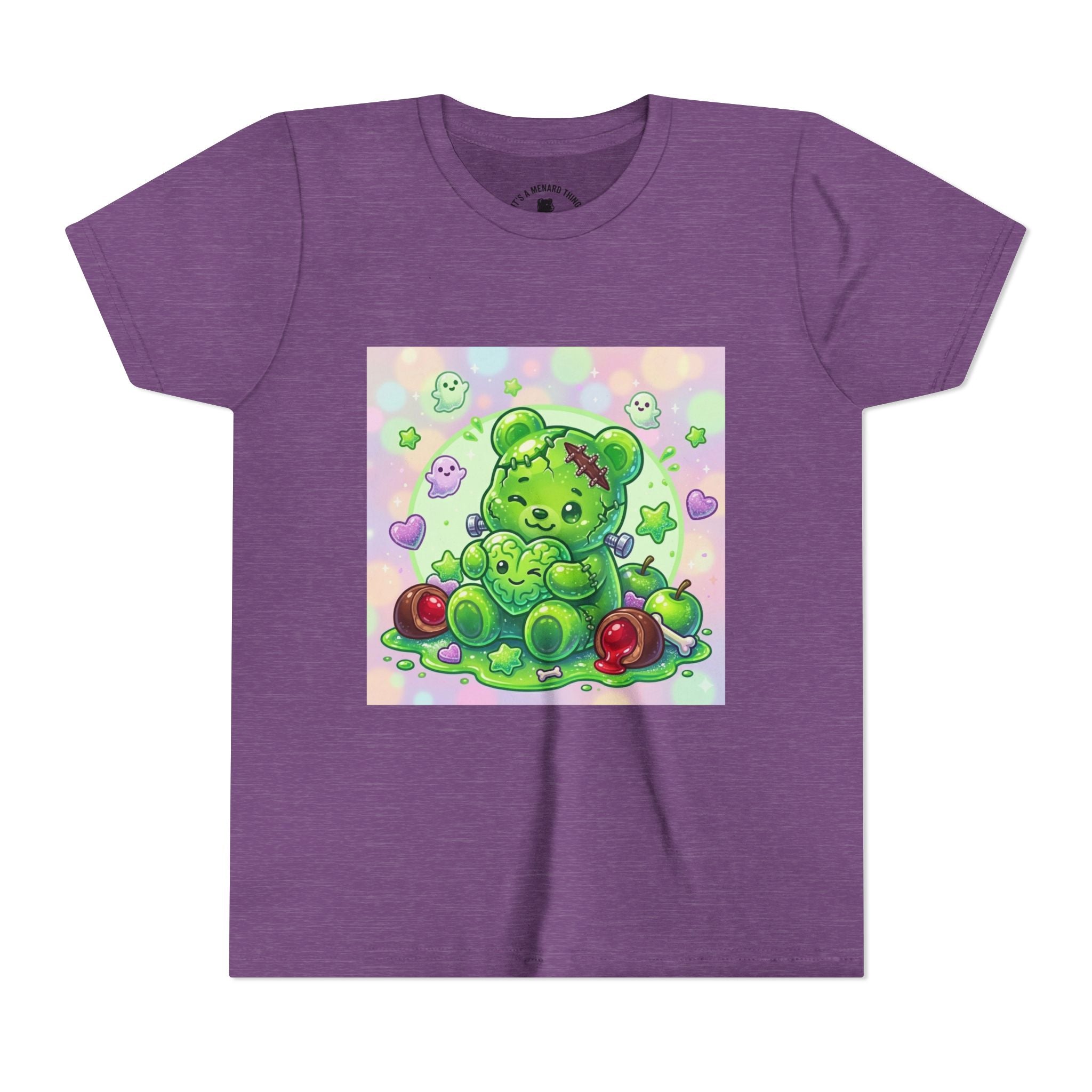 Franken-Gummy-Stein Gooey Bear-Youth Short Sleeve Shirt