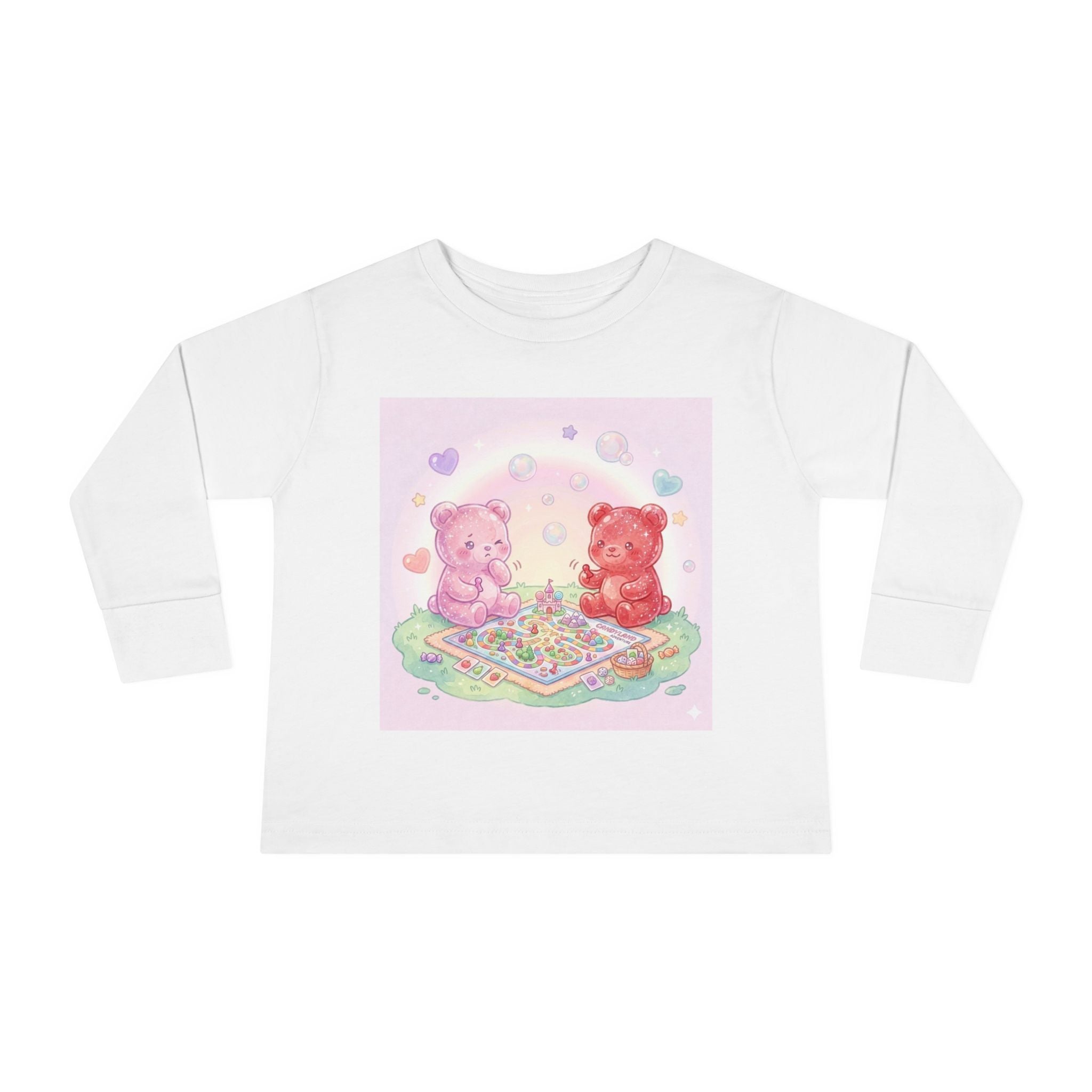 Playdate Board Games, Oozy Bear Friends- Graphic Long Sleeve Shirt