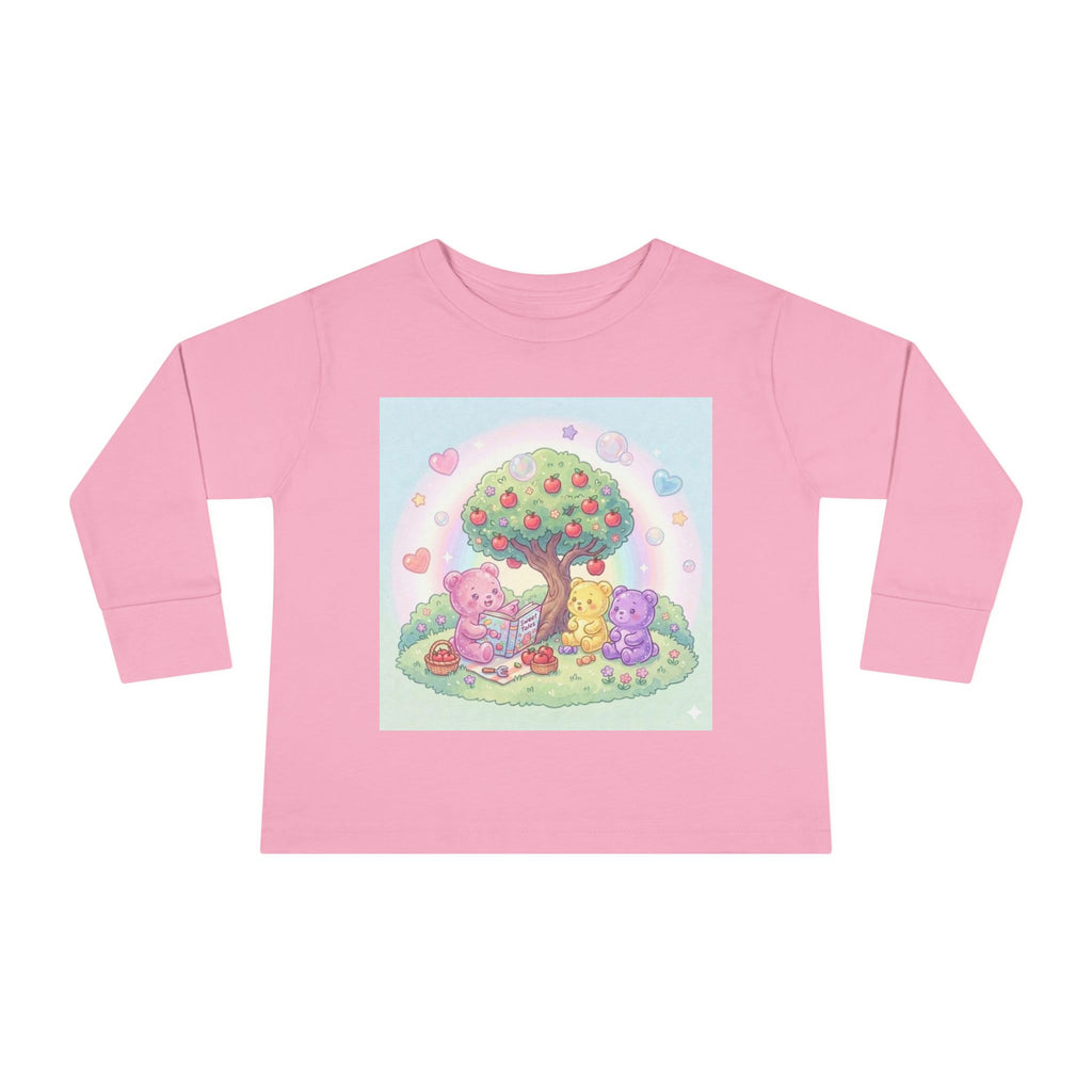 Reading Stories Under the Apple Tree, Oozy Bear Friends- Graphic Long Sleeve Shirt