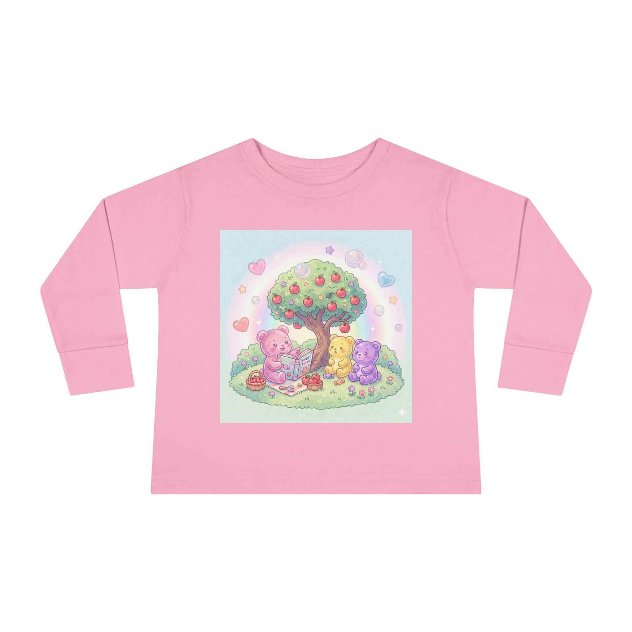 Reading Stories Under the Apple Tree, Oozy Bear Friends- Graphic Long Sleeve Shirt