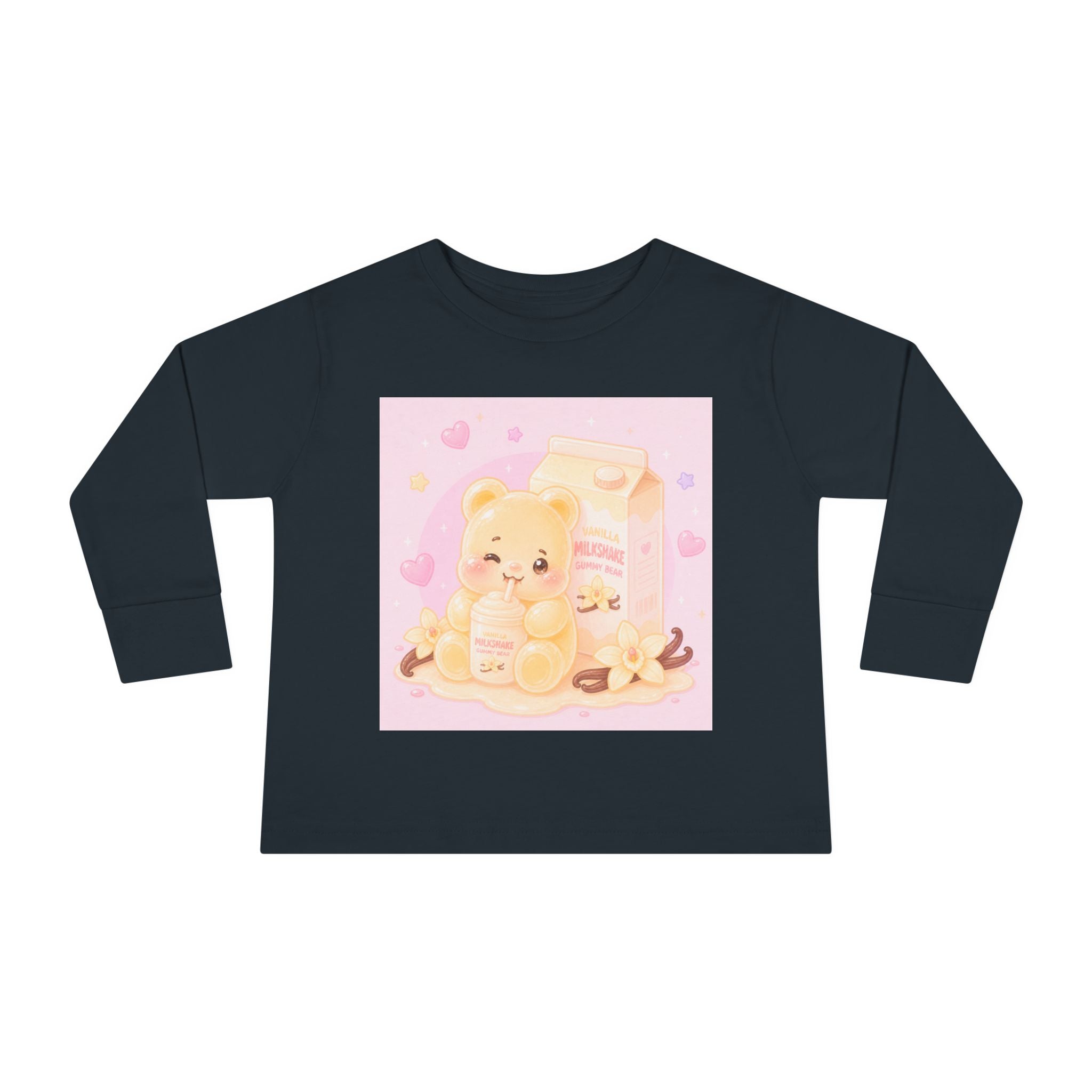 Vanilla Milkshake Oozy Bear Friend- Graphic Long Sleeve Shirt