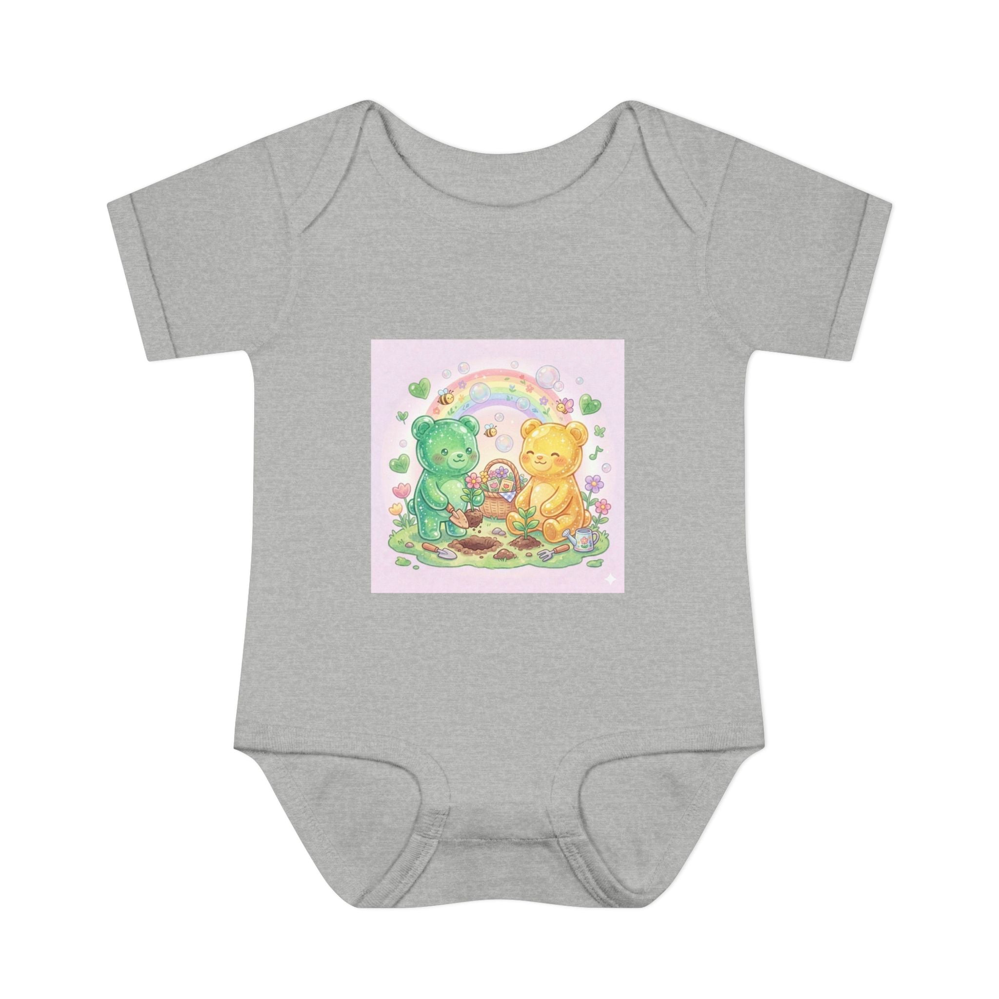 Copy of Infant Bodysuit — Oozy Gummy Bears Gardening Baby Onesie