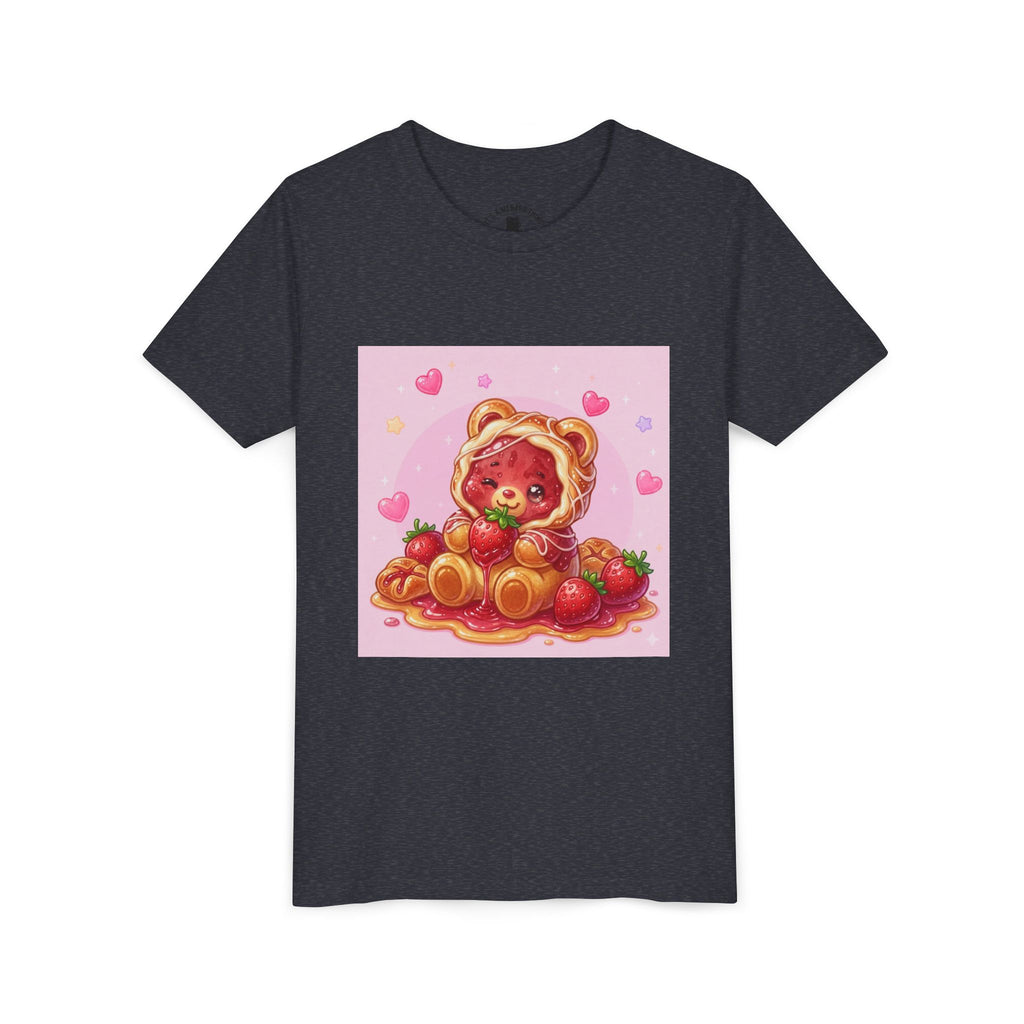 Strawberry Danish Gooey Gummy Bear Graphic Kids T‑Shirt