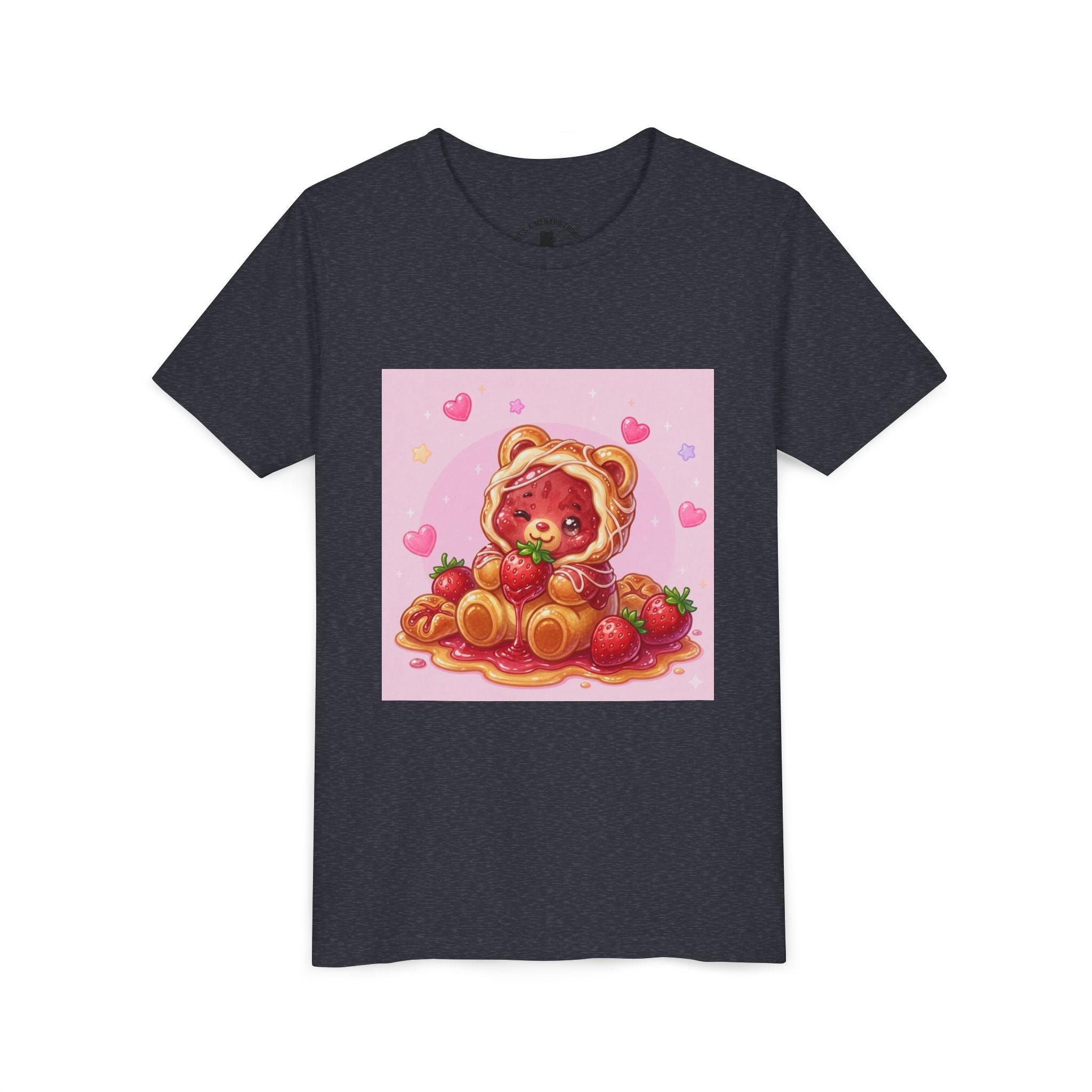 Strawberry Danish Gooey Gummy Bear Graphic Kids T‑Shirt