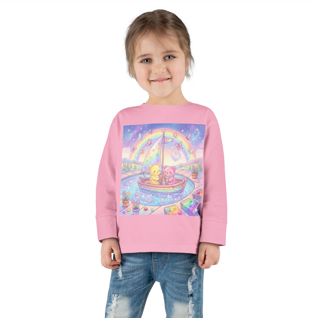 Sail Boating Time, Oozy Bear Dou Friends- Graphic Long Sleeve Shirt