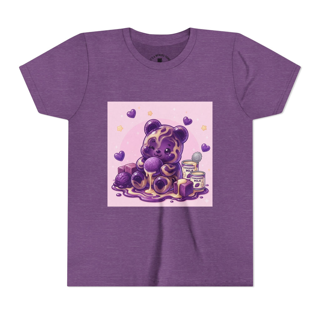 Ube & Condensed Milk Snack roll Gooey Gummy Bear Graphic Youth T-Shirt