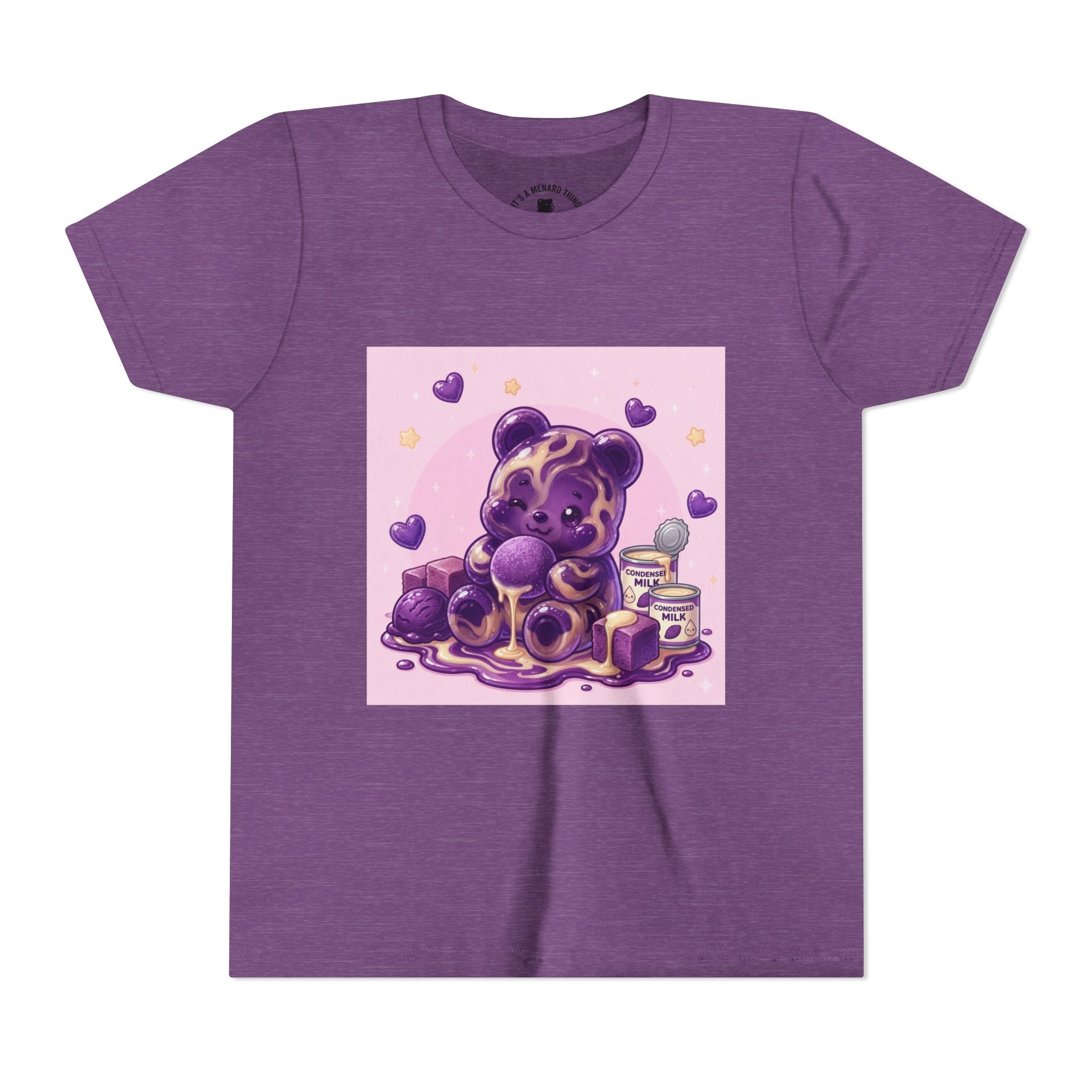 Ube & Condensed Milk Snack roll Gooey Gummy Bear Graphic Youth T-Shirt