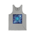 Lets Take a Swim to Neptune, Blue Crystal Gooey Gummy Bear— Kawaii Graphic Tank Top