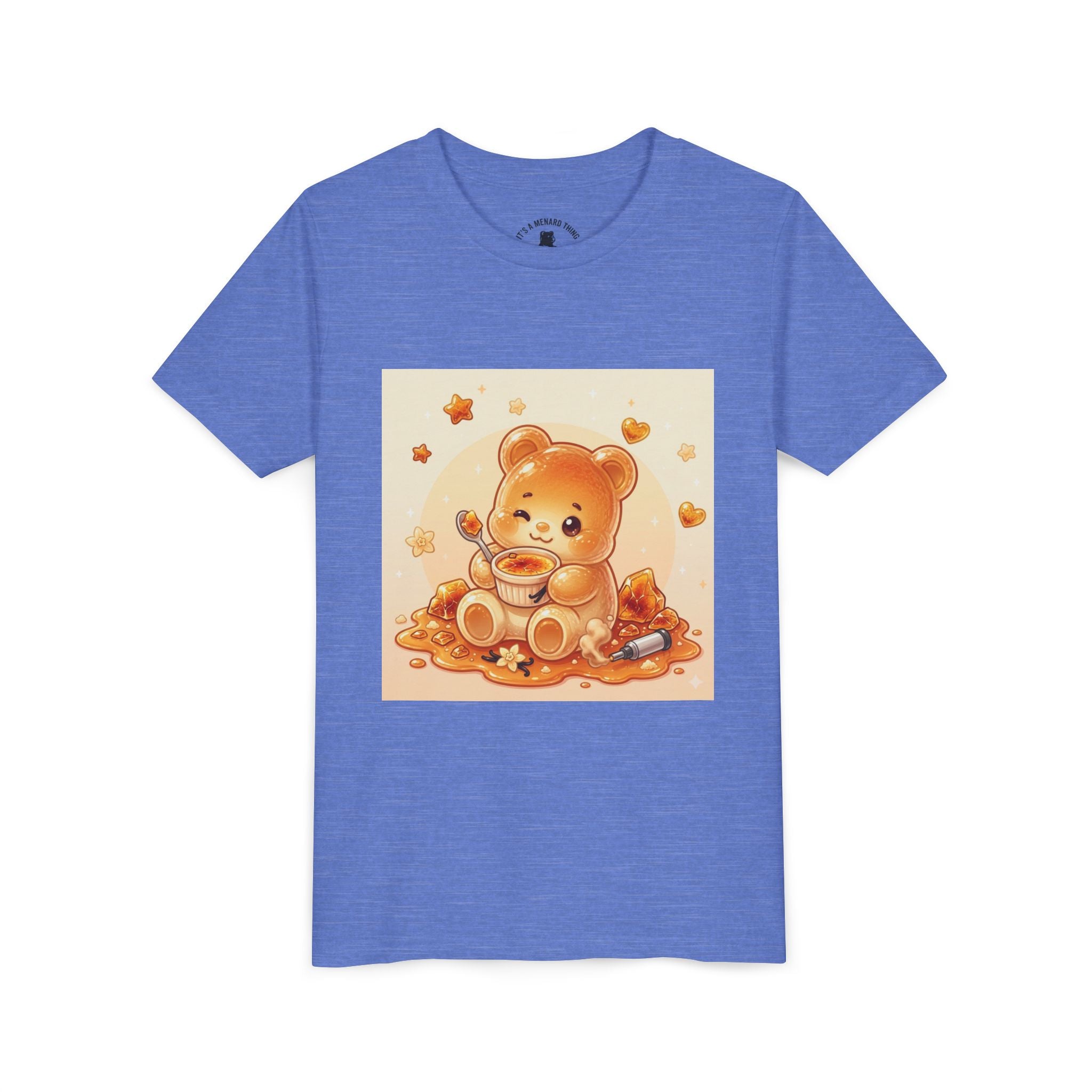 Cream Brulé Crunch Gooey Gummy Bear Graphic Youth Shirt
