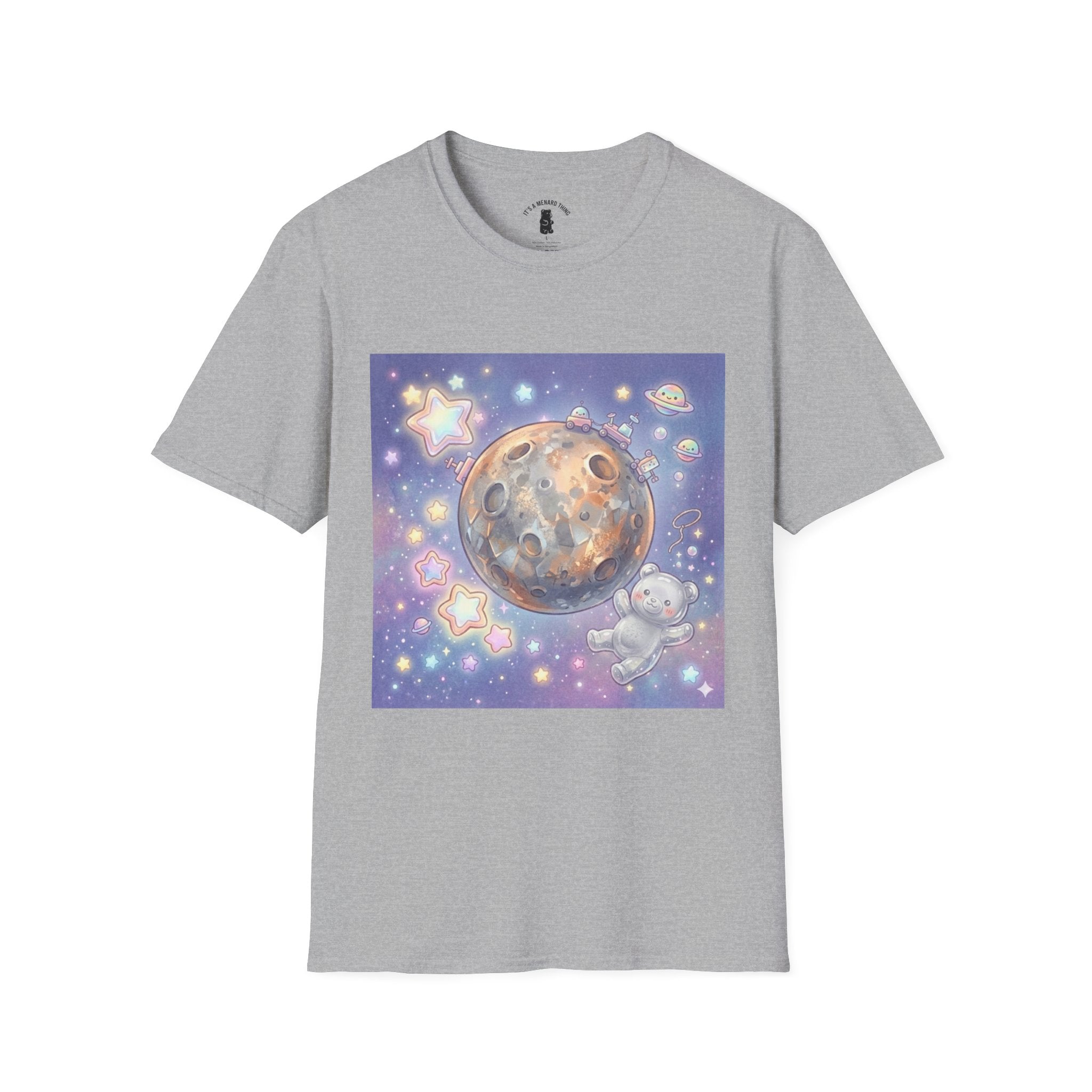 Smart as Me called Mercury Silver crystal Gooey Gummy Bear — Kawaii Graphic T-Shirt