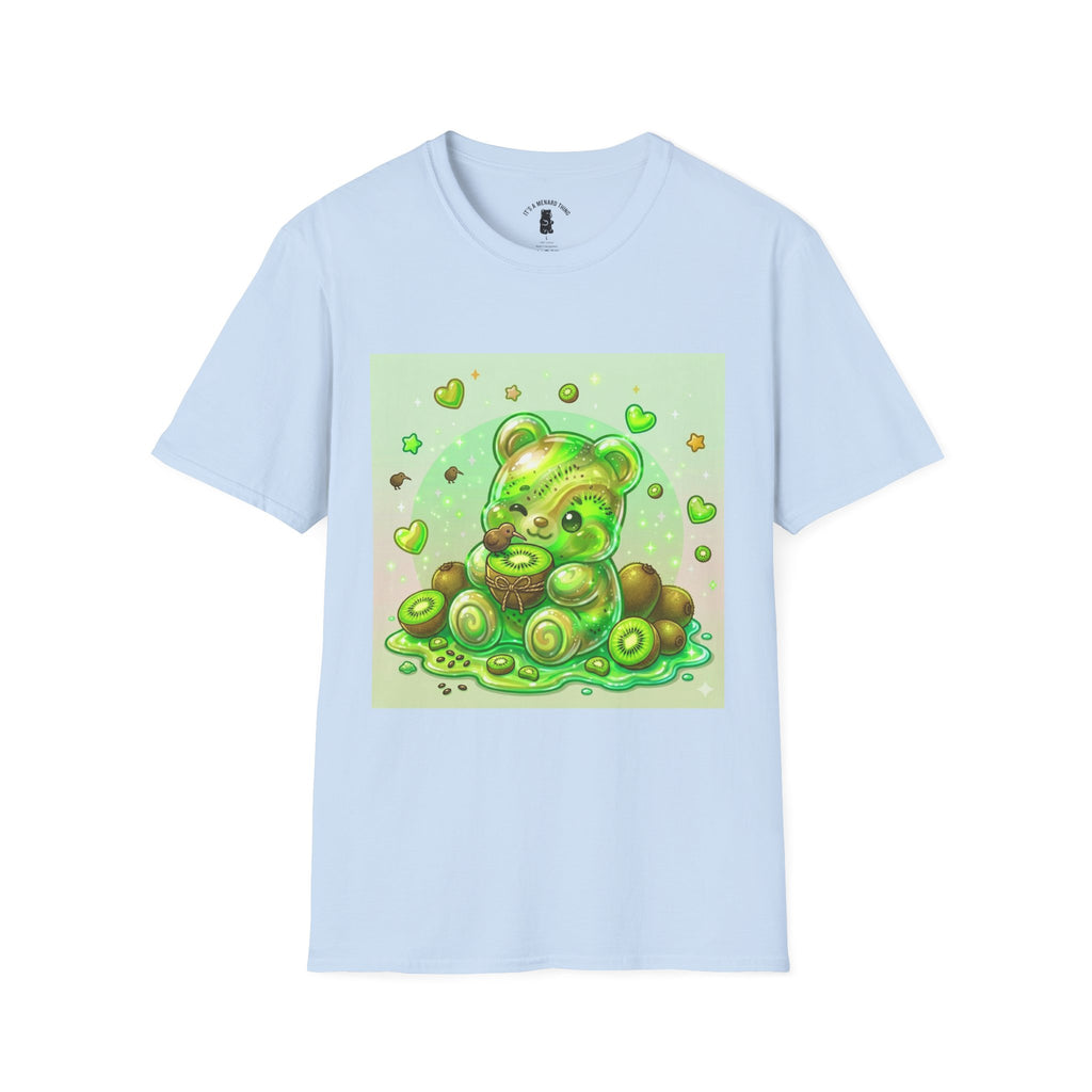 Kiwi Green Gooey Gummy Bear T-Shirt — Cute Graphic Tee