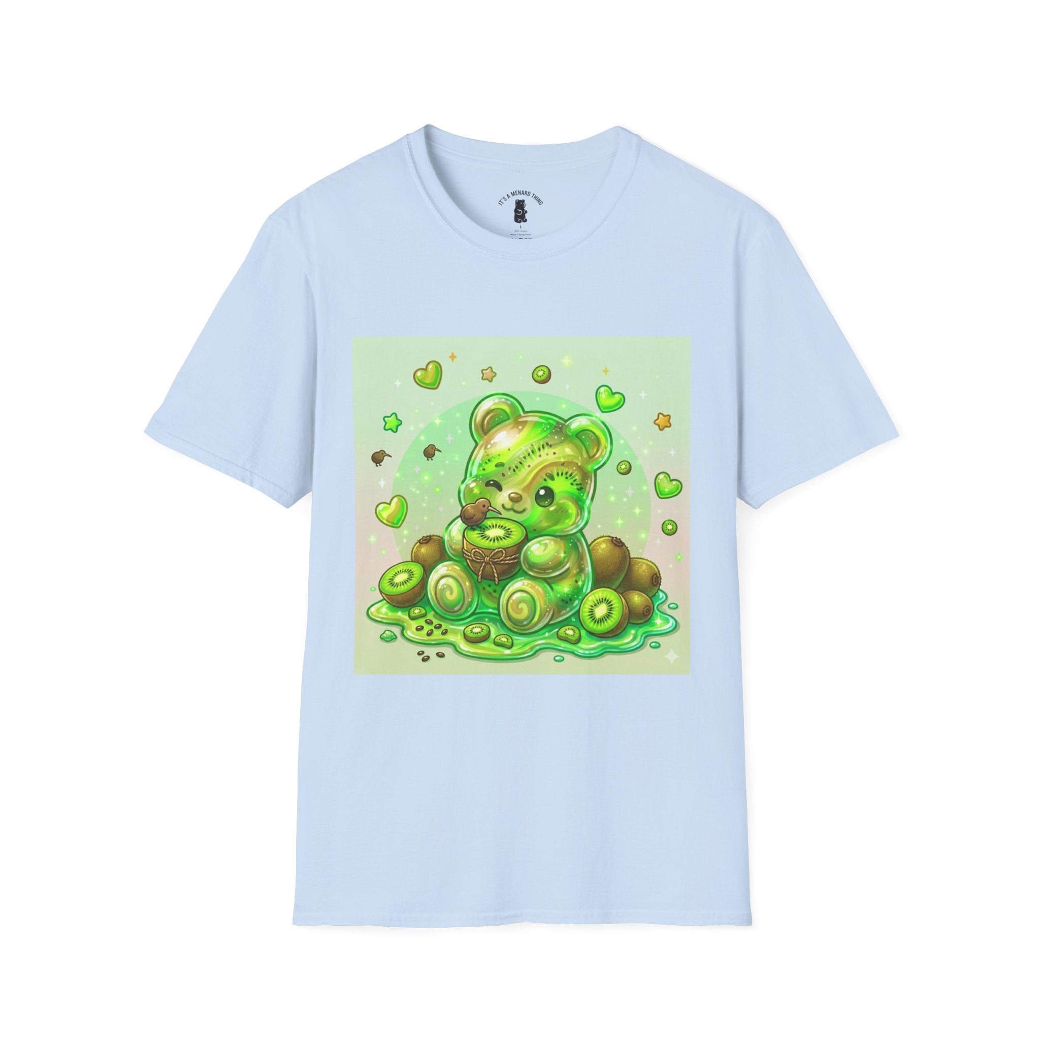 Kiwi Green Gooey Gummy Bear T-Shirt — Cute Graphic Tee