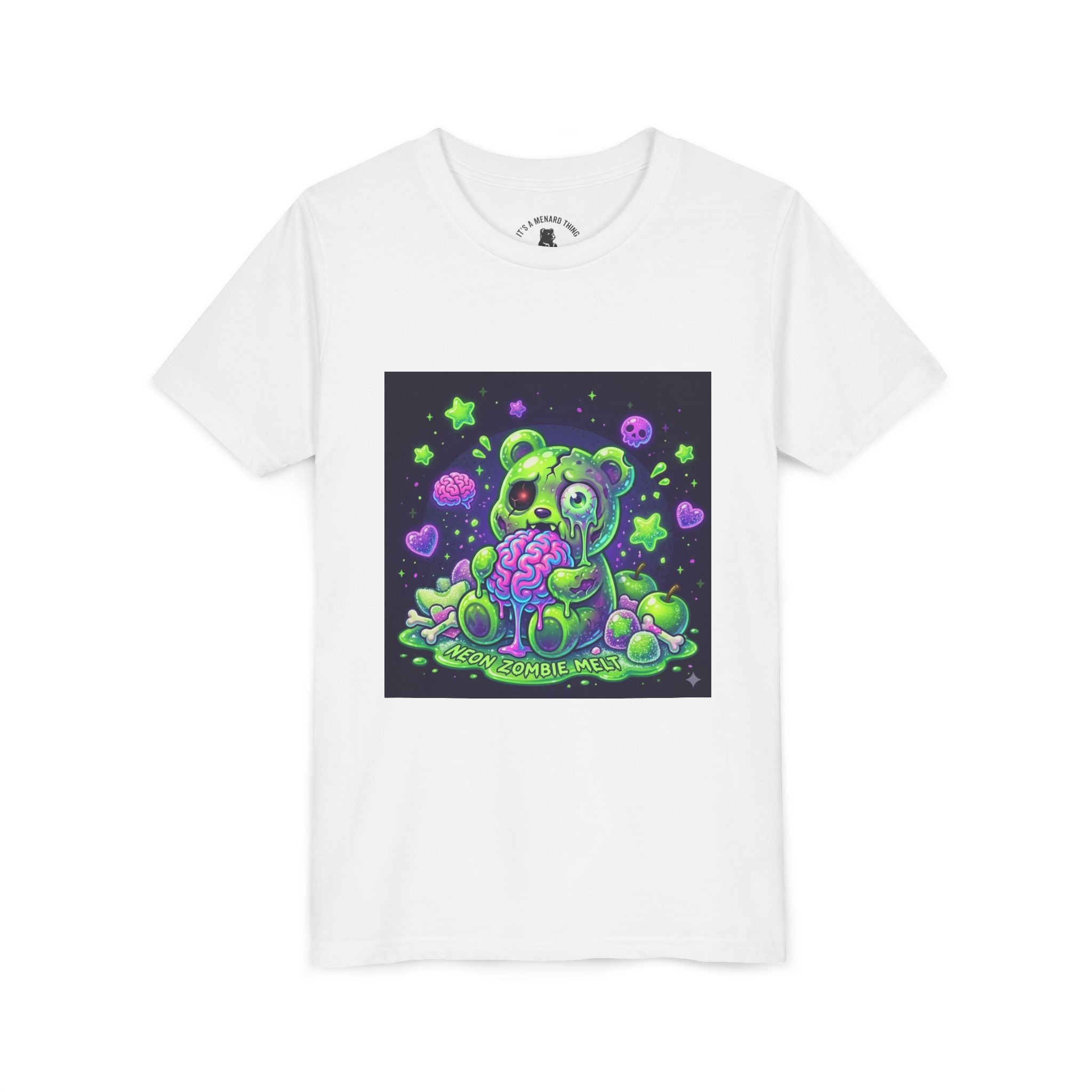 Neon Zombie Gooey Gummy Bear Graphic Tee