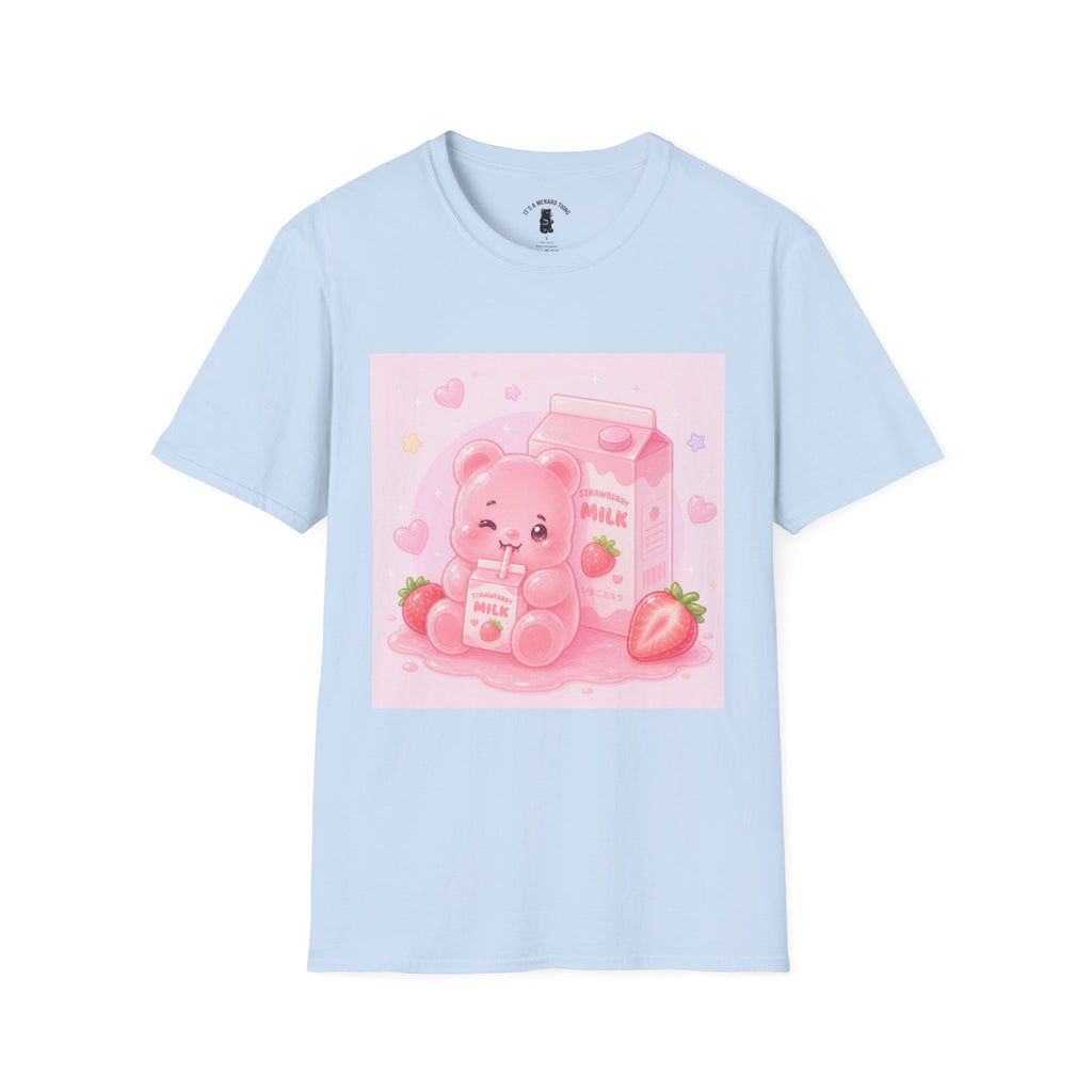 Strawberry Milk Gooey Gummy Bear T-Shirt