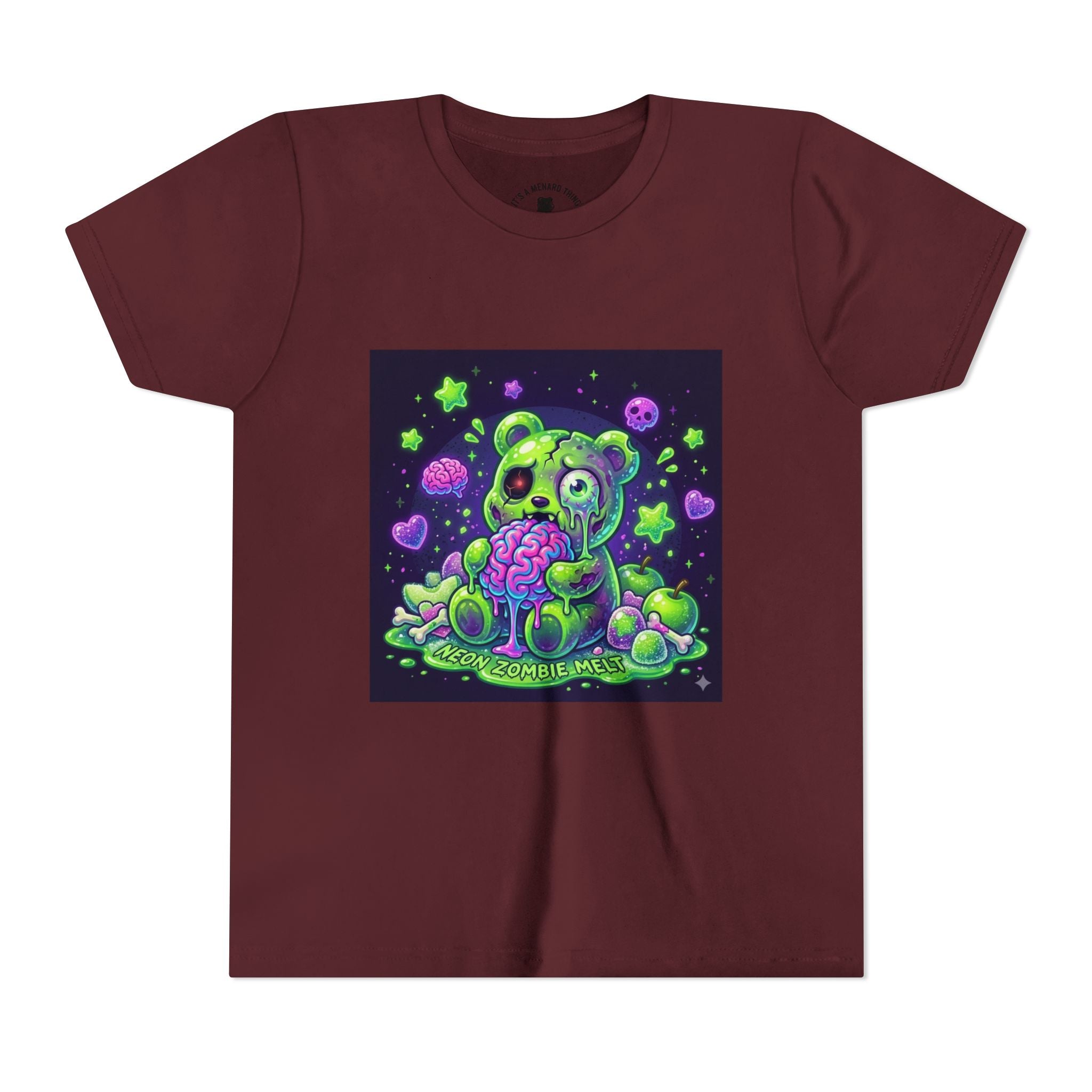 Neon Zombie Gooey Gummy Bear Graphic Tee