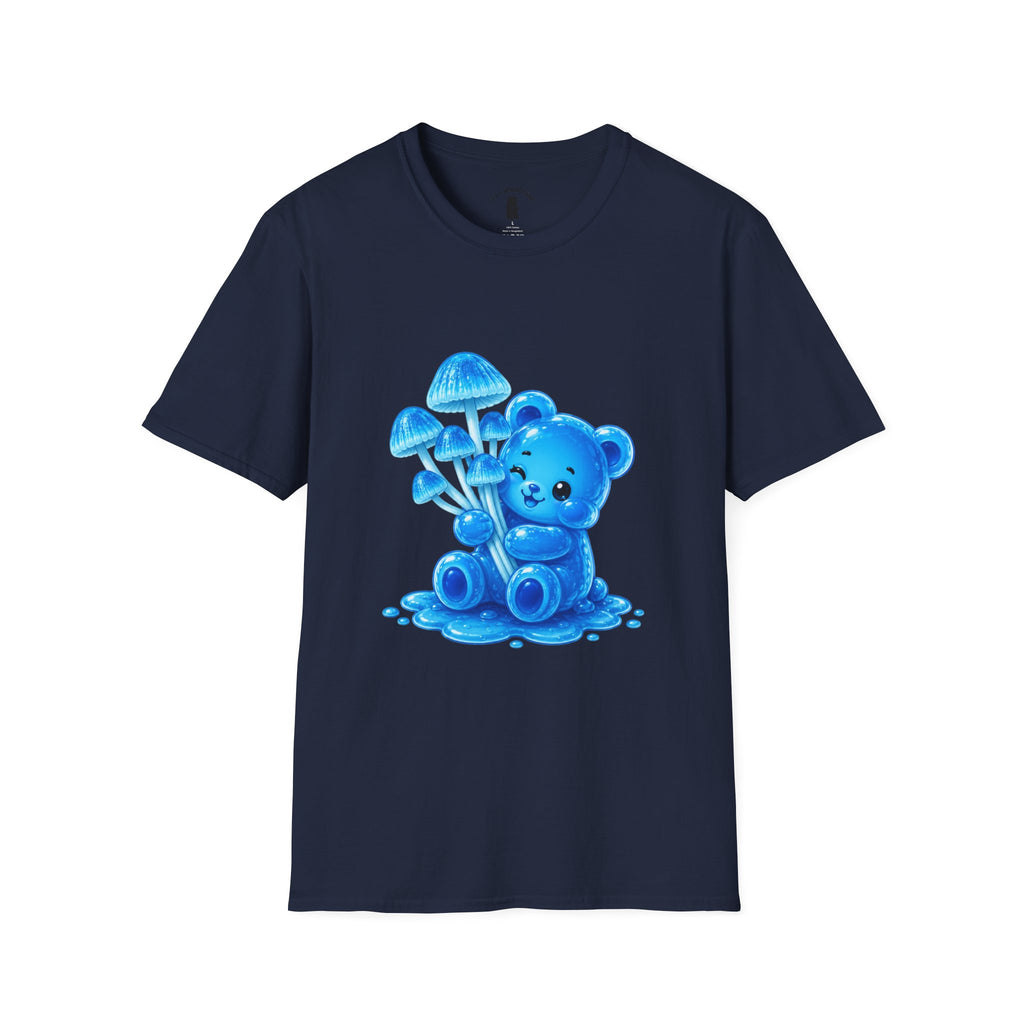 Small Cluster of Blue Mini pipe Mushrooms, Oozy Bear Special- Graphic Shirt