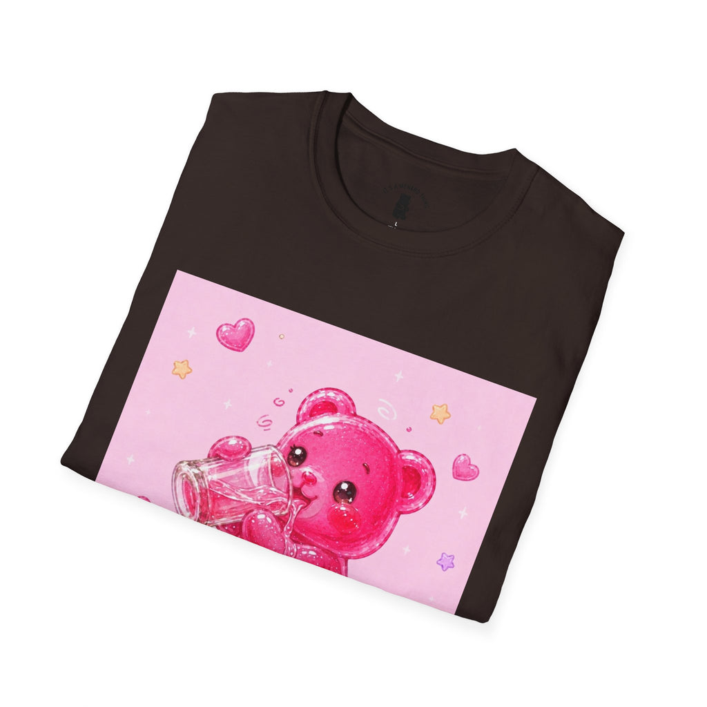 Sugar Shock Shot, Boozy Gooey Gummy Bear- Kawaii Graphic T-Shirt