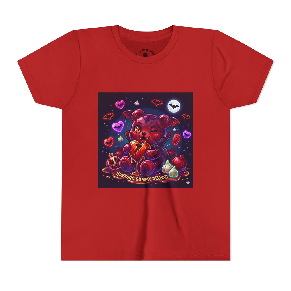 Halloween Vampire Gooey Gummy Bear - Cute Goth Heart Graphic Shirt