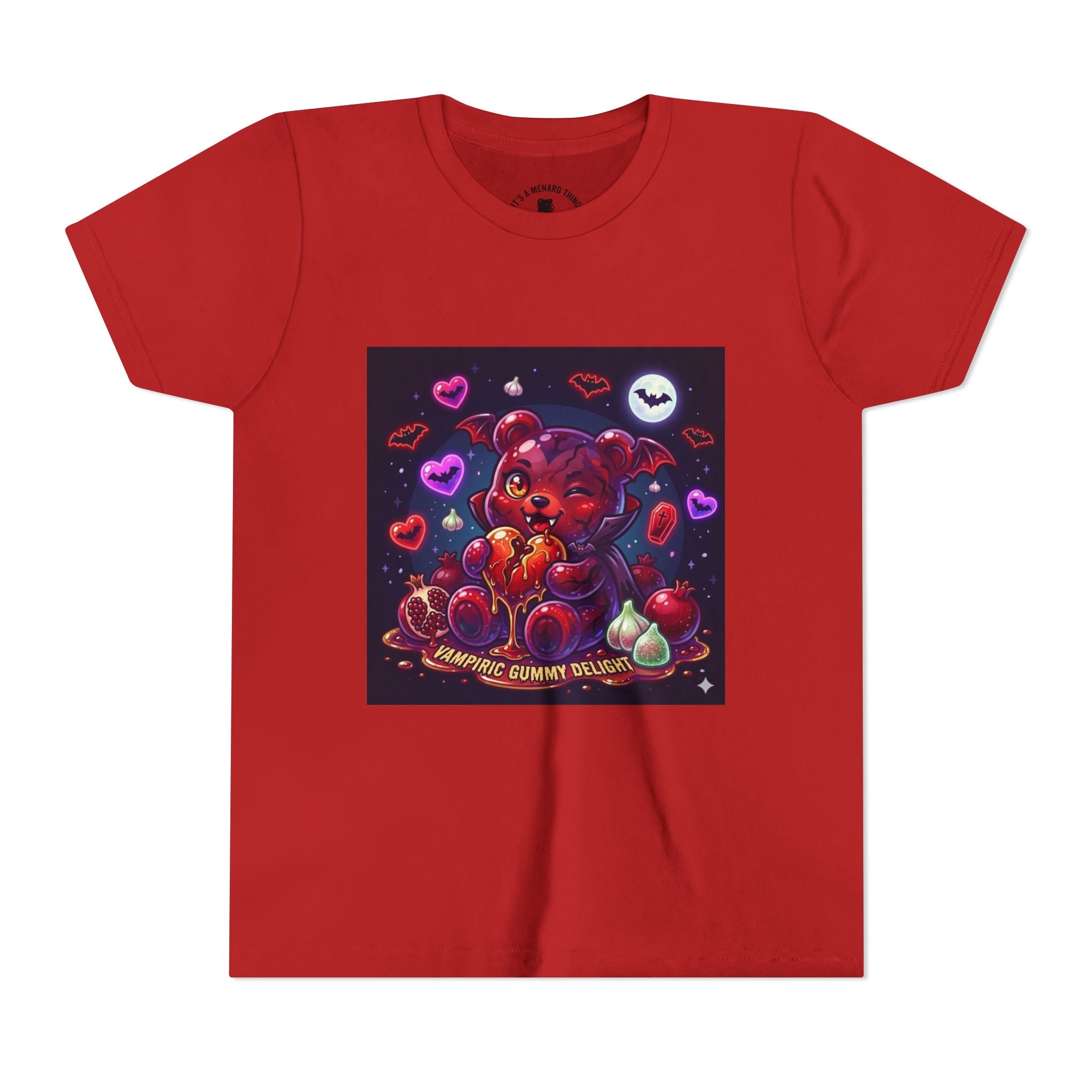 Halloween Vampire Gooey Gummy Bear - Cute Goth Heart Graphic Shirt