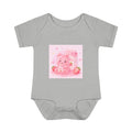 Pink Strawberry Milk Gooey Gummy Bear Infant Bodysuit