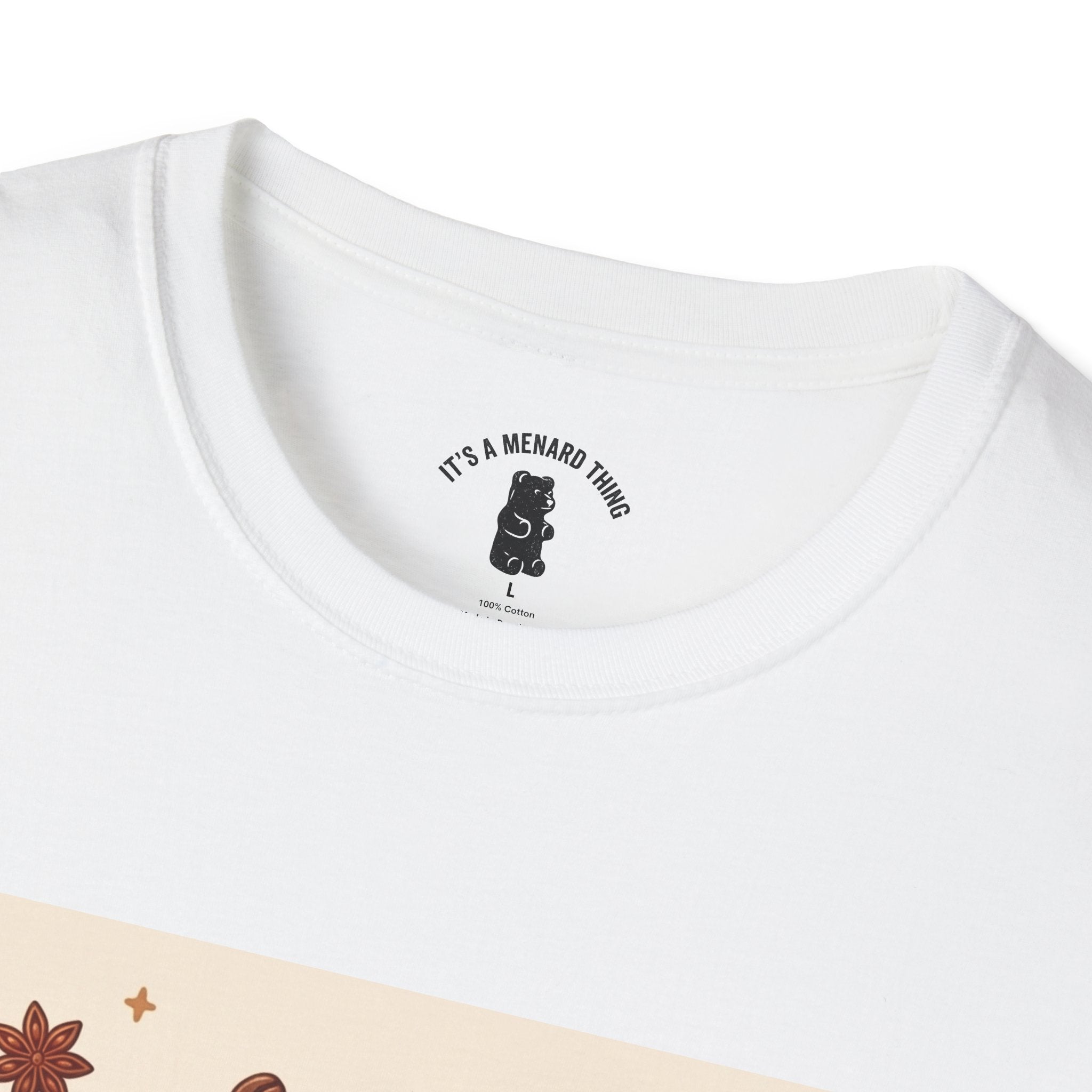 Coffee hot Latte with Chocolate Donuts Gooey Gummy Bear — Cute Dessert Graphic Tee