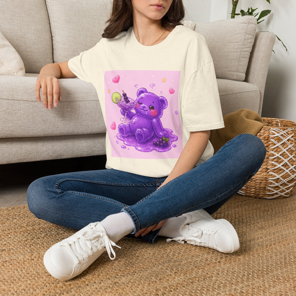 Special Wine to Dine, Purple Oozy Boozy Gummy Drinking Pal- Kawaii Graphic Shirt