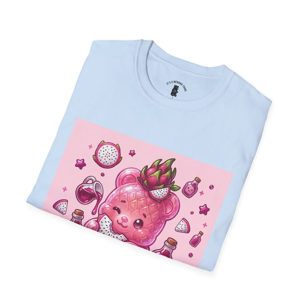 Exotic Pink Dragon Fruit Gooey Gummy Bear  — Adorable Graphic T-Shirt