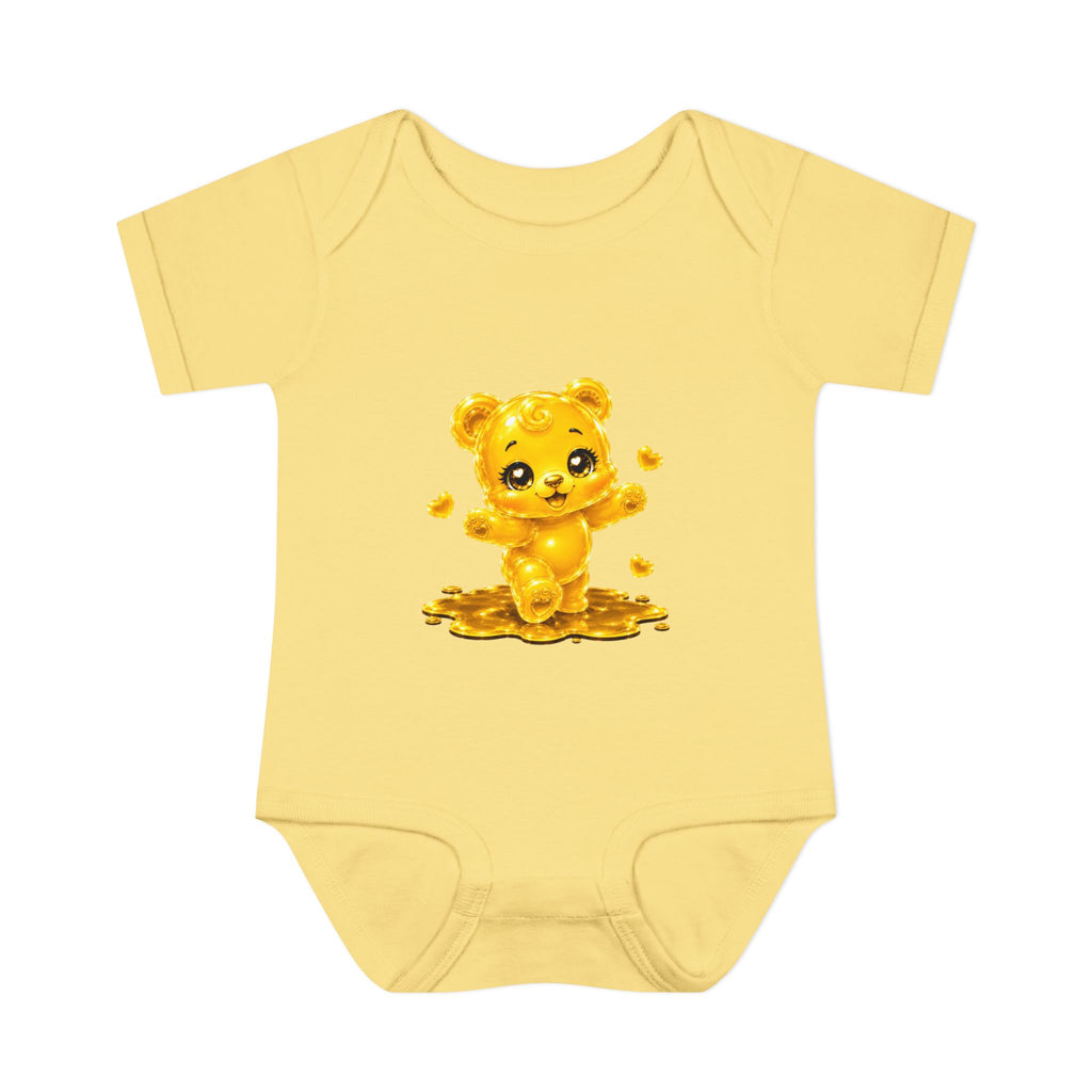 Baby Golden Oozy Gummy Bears First Steps, Cutie Addition- Graphic Onesie