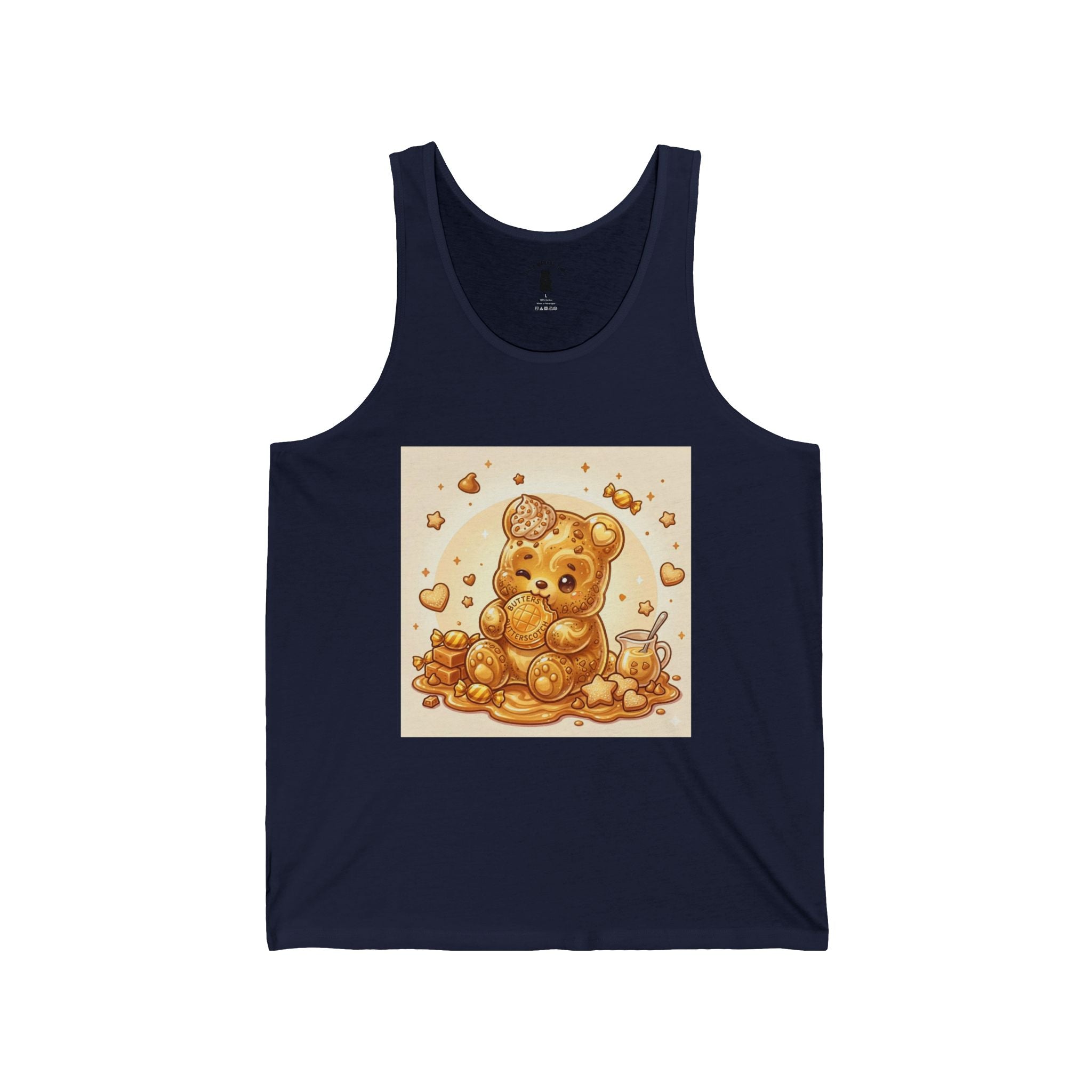 Butterscotch Golden Gooey Gummy Bear Friend — Cute Graphic Tank Top