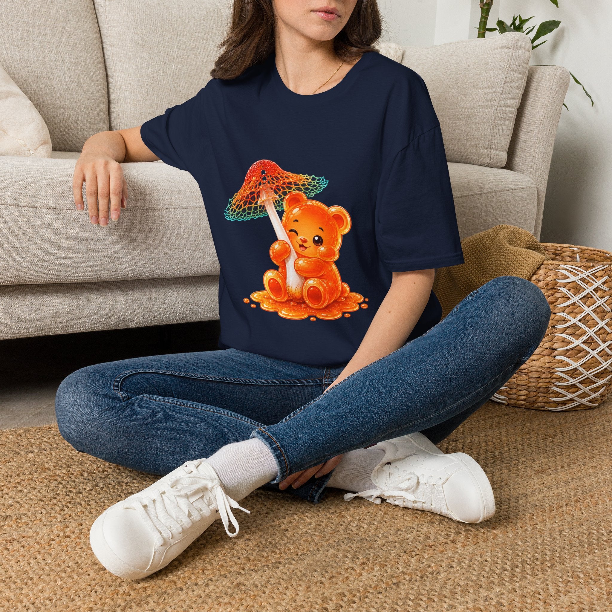 Rare Orange and Green Mushroom, Oozy Bear Gummy Friend Special- Graphic Shirt