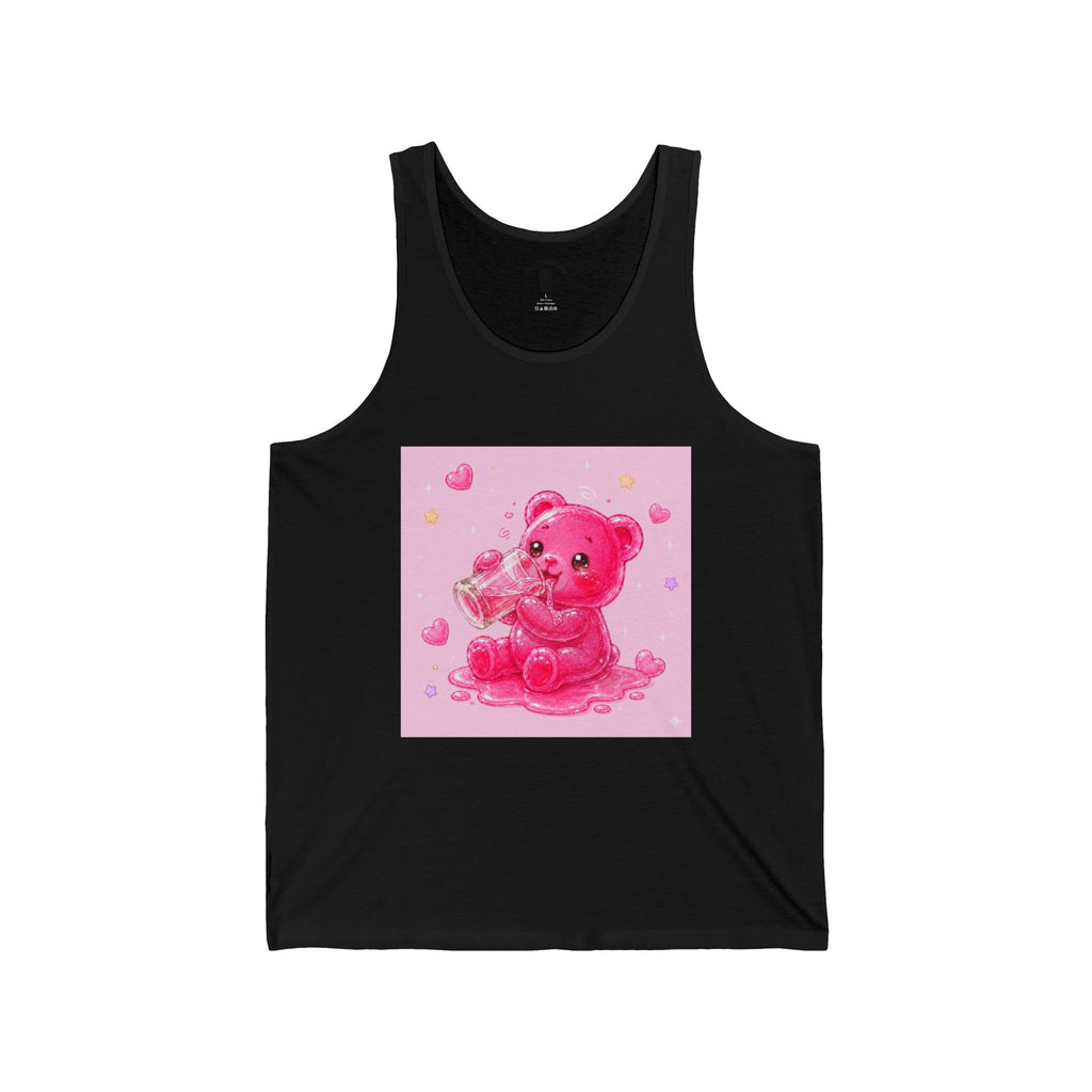 Special Sugar Shock Shot! Pink Boozy, Gooey Gummy Bear — Kawaii Graphic Tank top